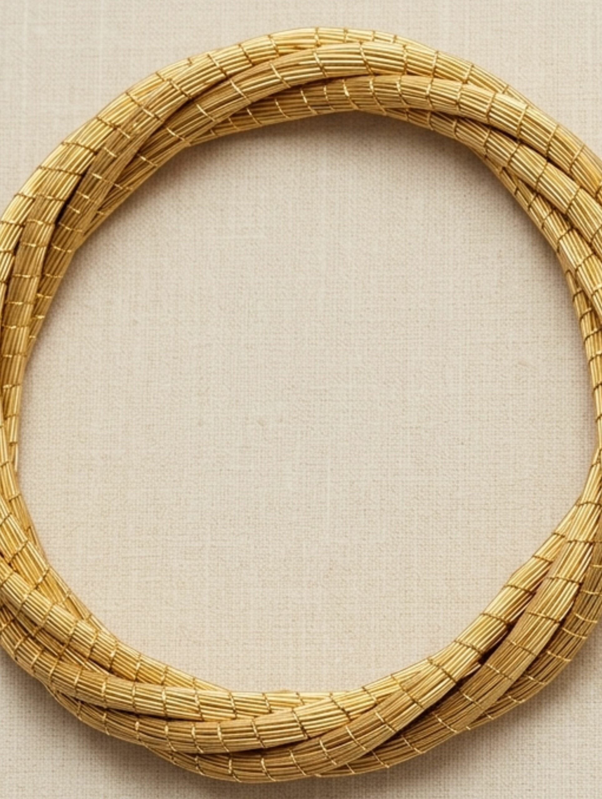 joyas artesanales y sostenibles - PULSERA Oro vegetal capim dourado