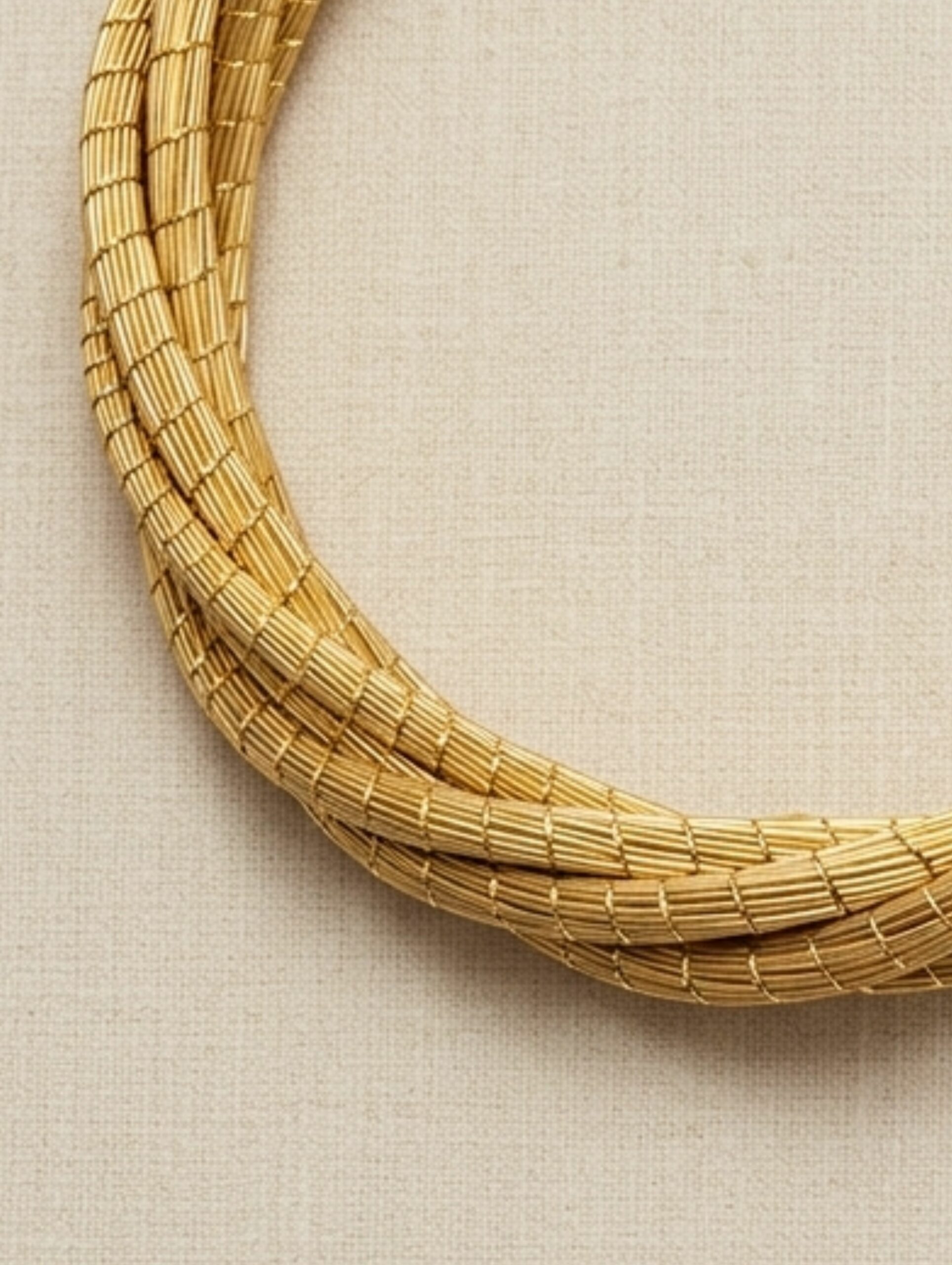 joyas artesanales y sostenibles - PULSERA Oro vegetal capim dourado