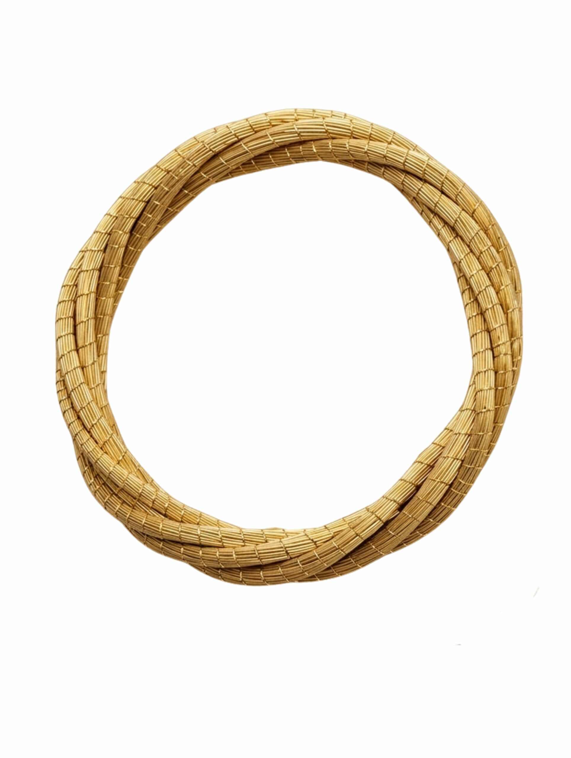 joyas artesanales y sostenibles - PULSERA Oro vegetal capim dourado