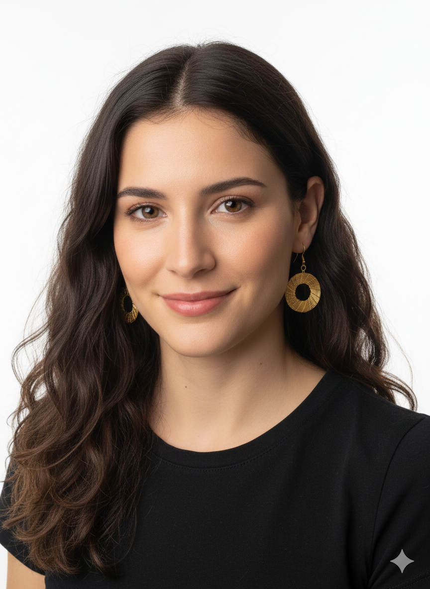 Pendientes de oro vegetal – ENERGIA- Biojoya Capim dorado – Joya sostenible hecha a mano – Ganchos – 6x3cm SLOWECO