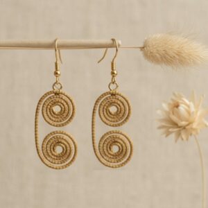 Oro vegetal Capim dourado pendientes