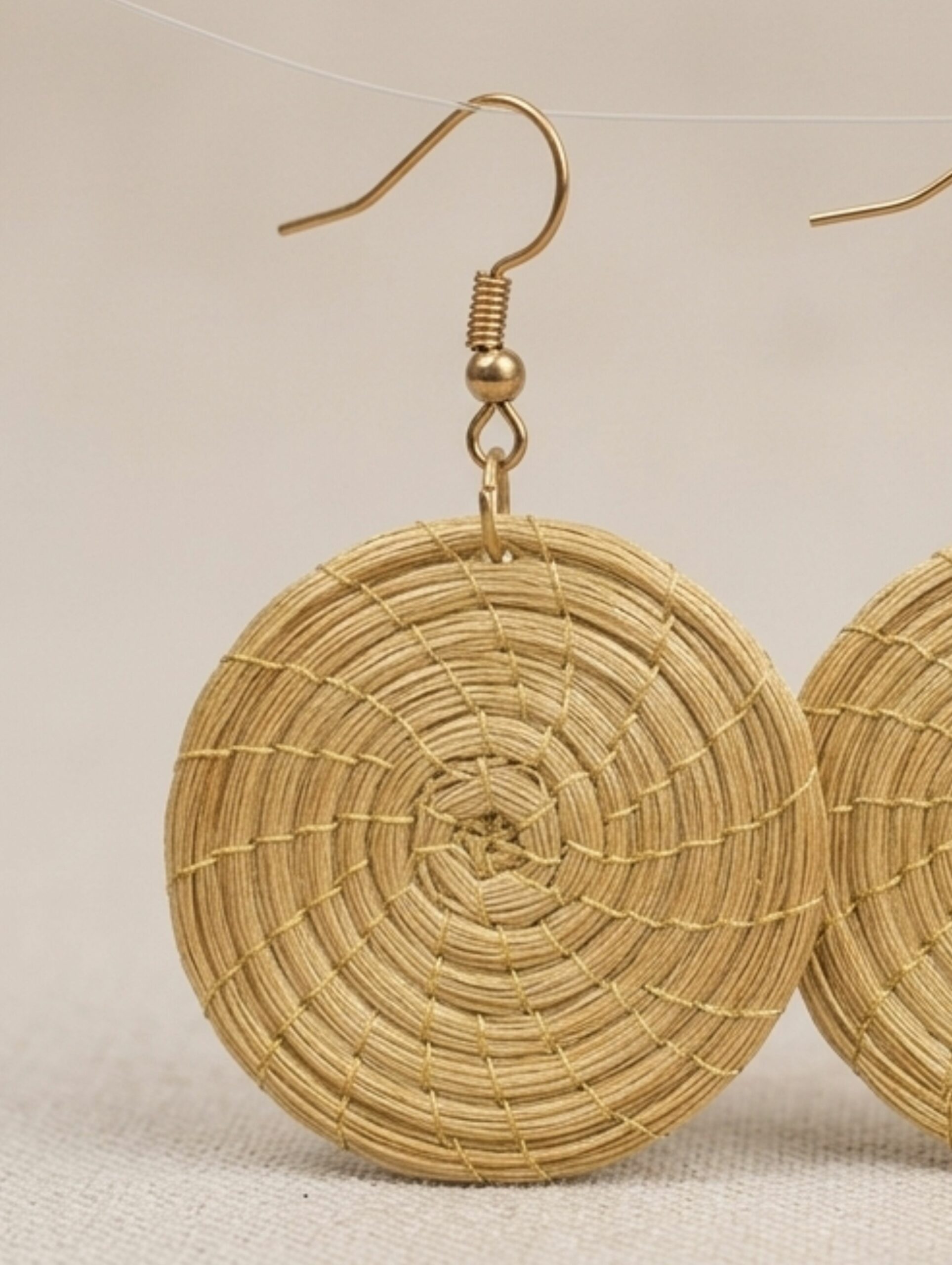 Oro vegetal Capim dourado pendientes
