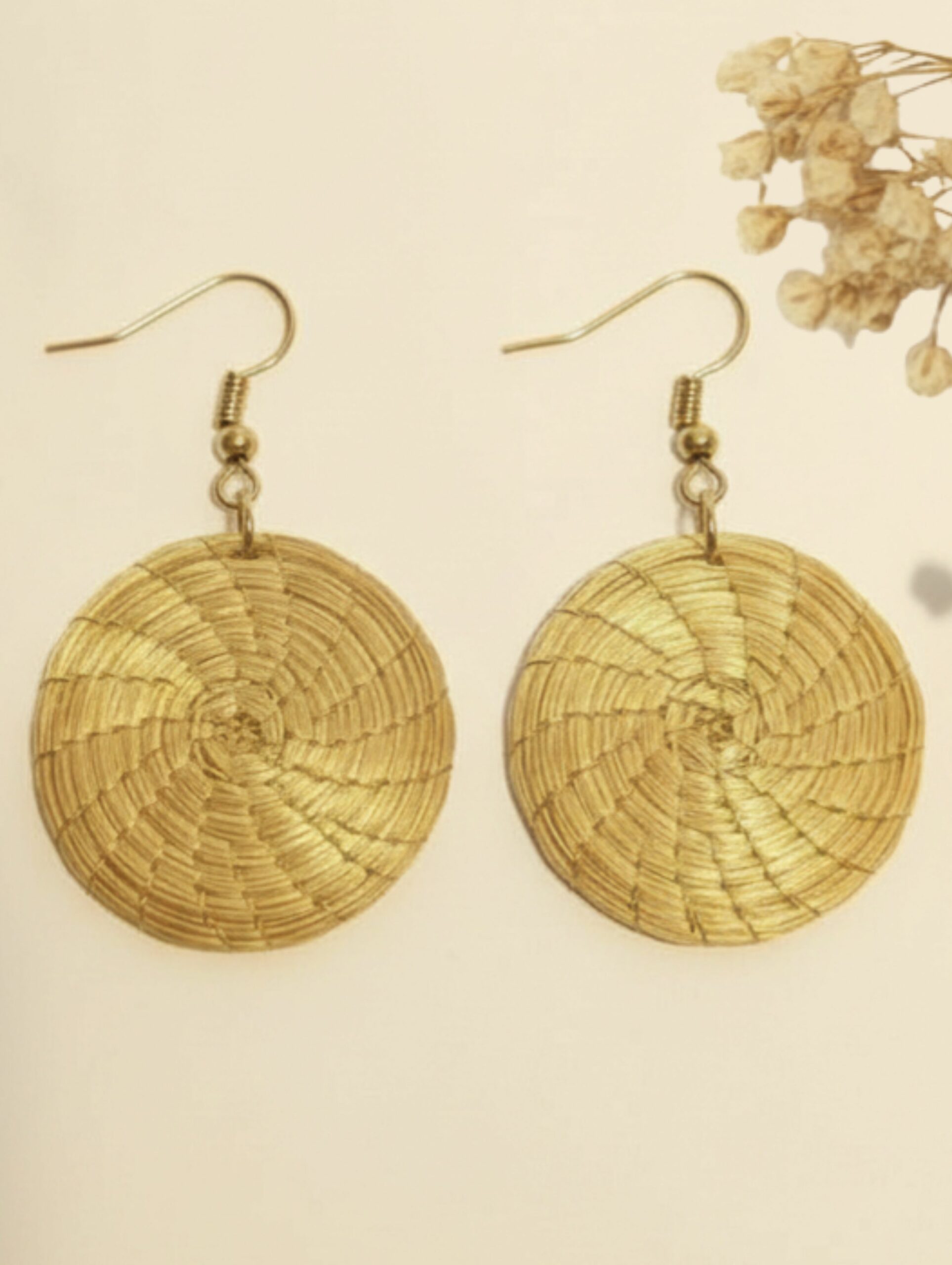 Oro vegetal Capim dourado pendientes