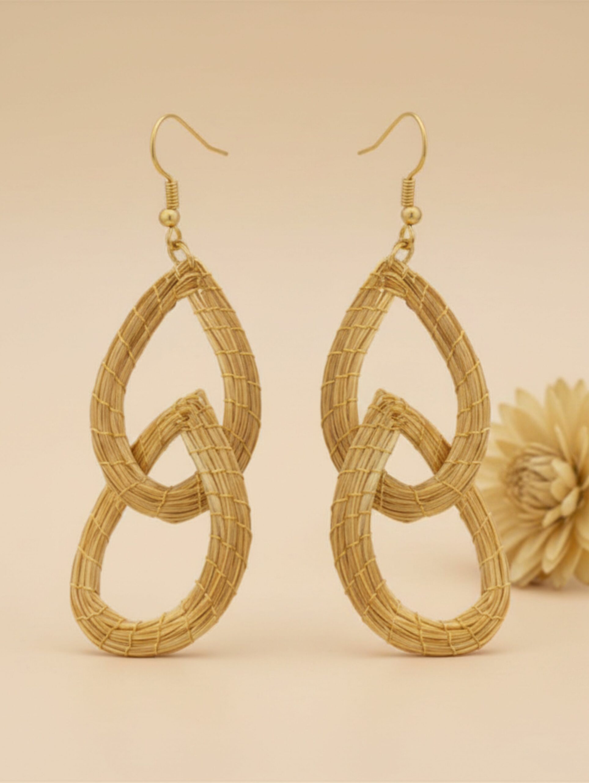 Oro vegetal Capim dourado pendientes