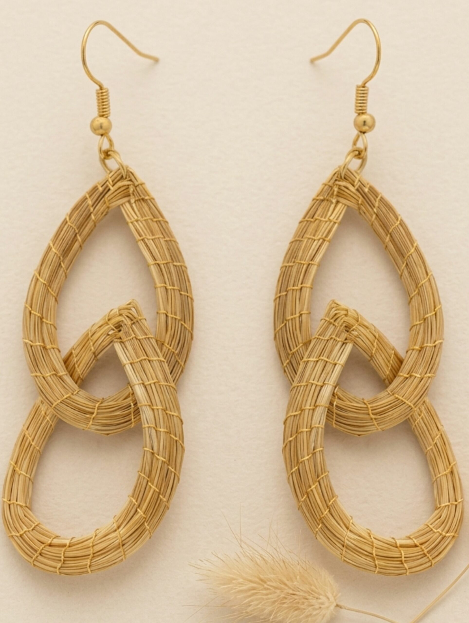 Oro vegetal Capim dourado pendientes