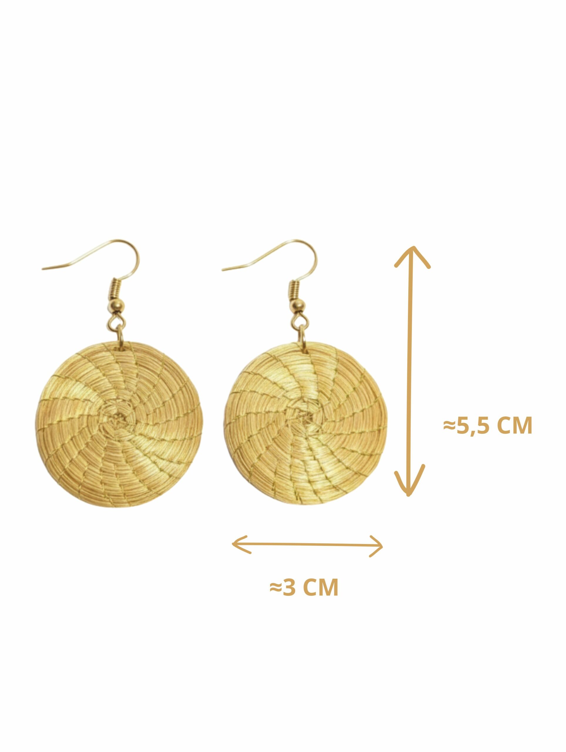 Oro vegetal Capim dourado pendientes