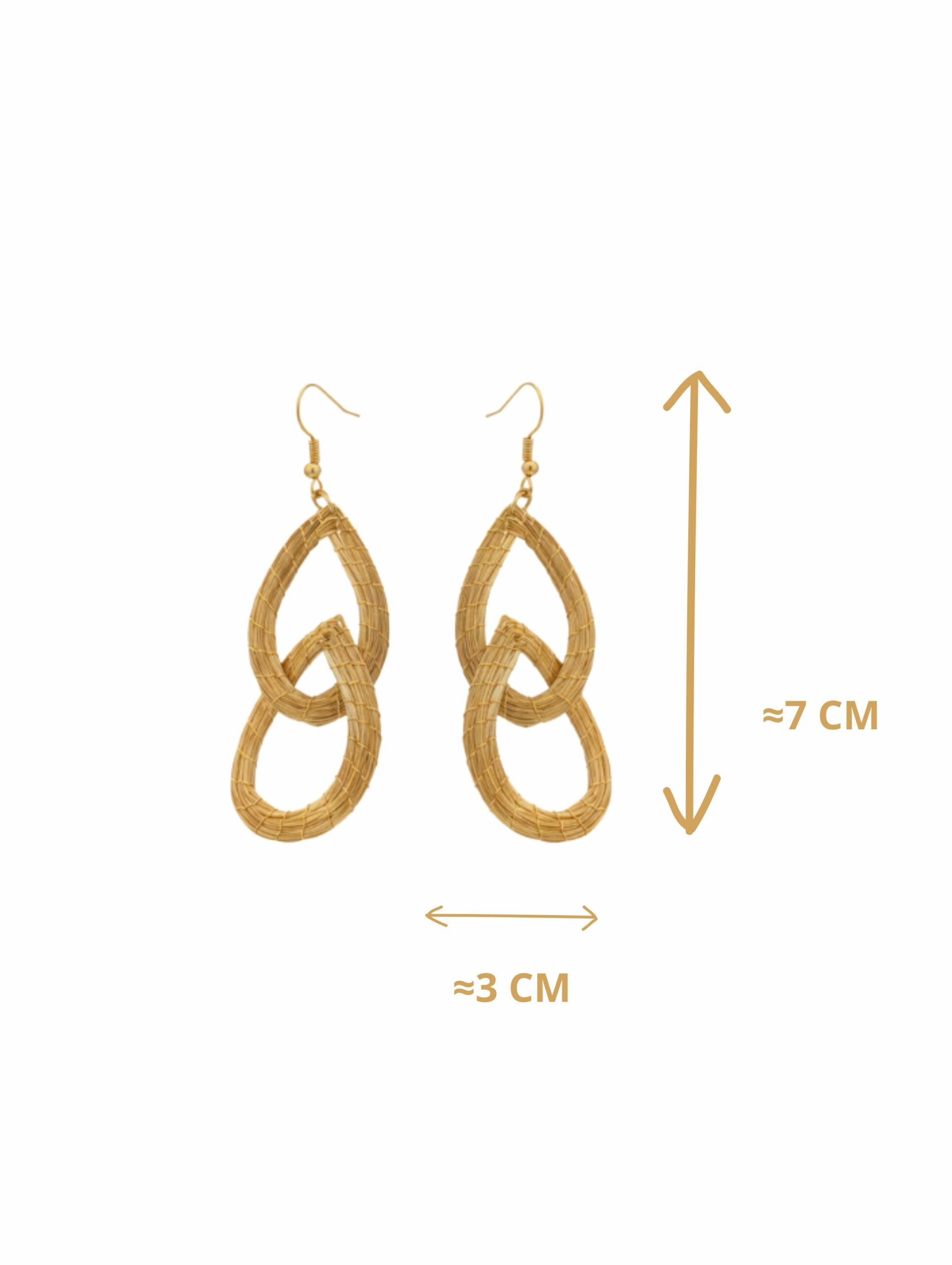 Oro vegetal Capim dourado pendientes