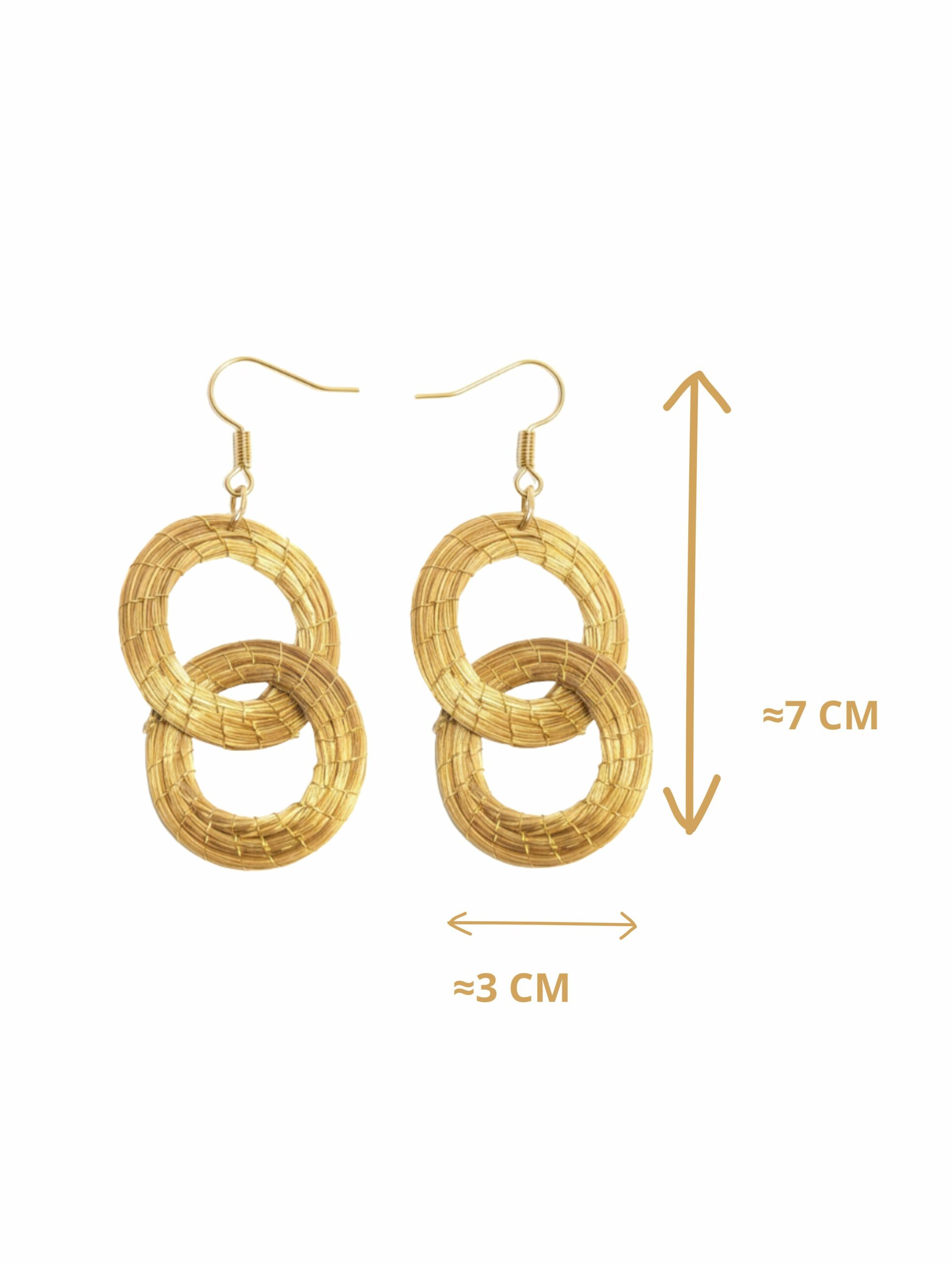 Oro vegetal Capim dourado pendientes