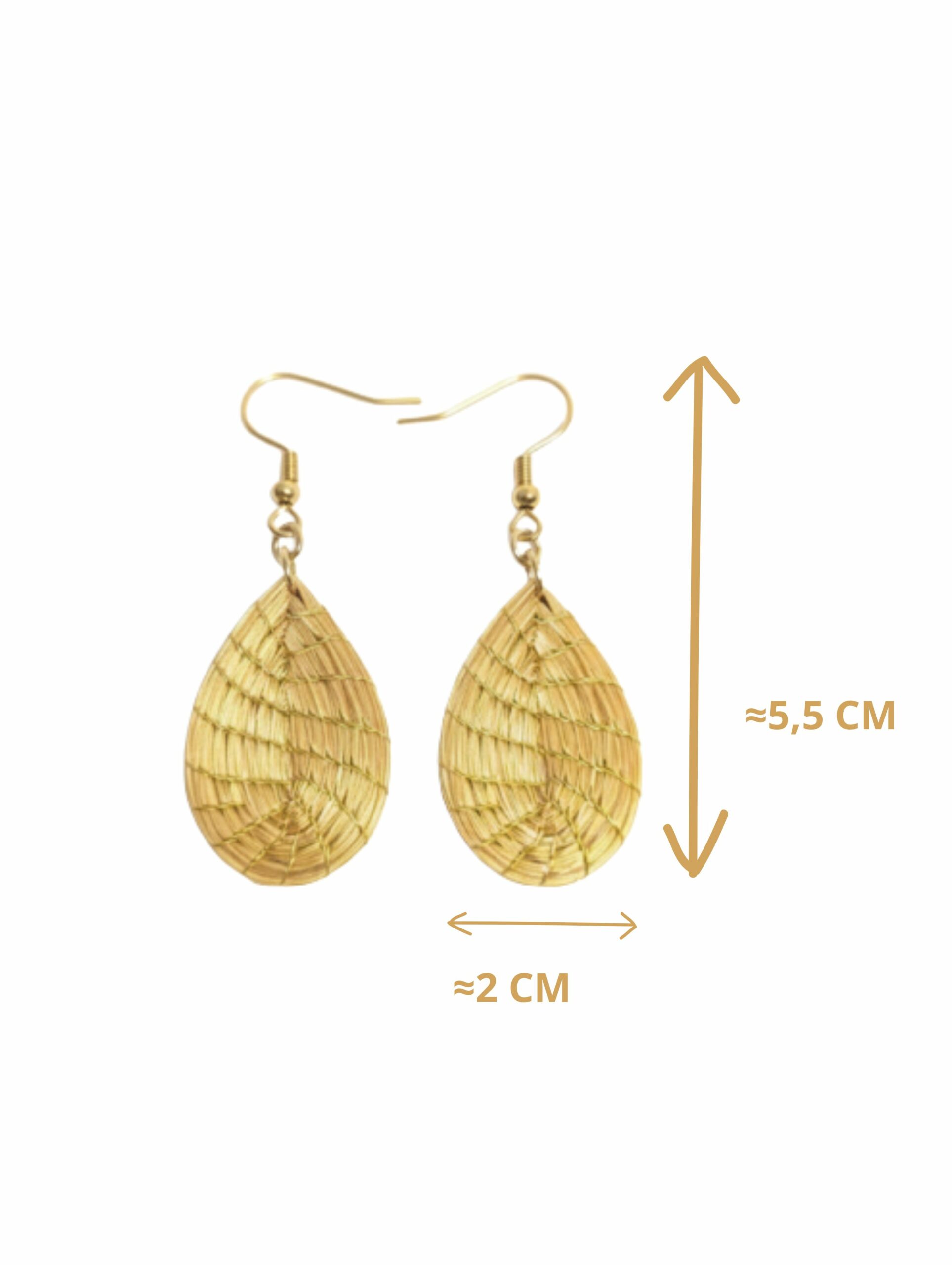 Oro vegetal Capim dourado pendientes