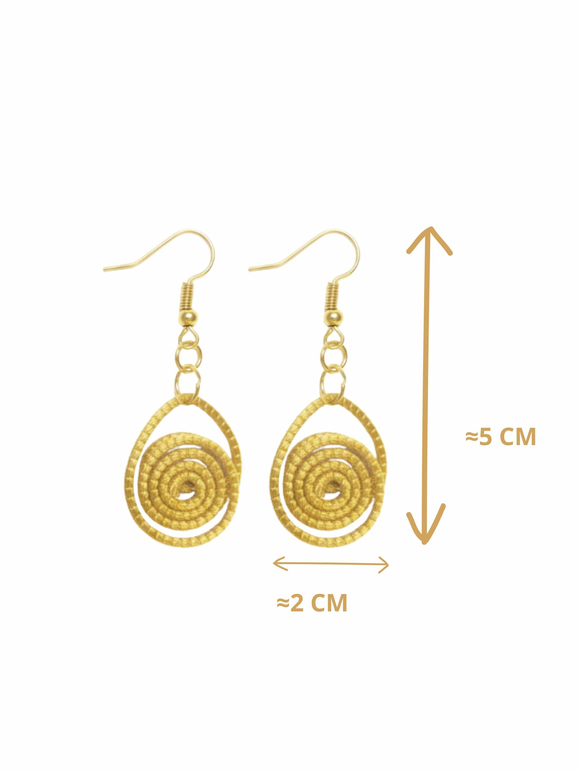Oro vegetal Capim dourado pendientes