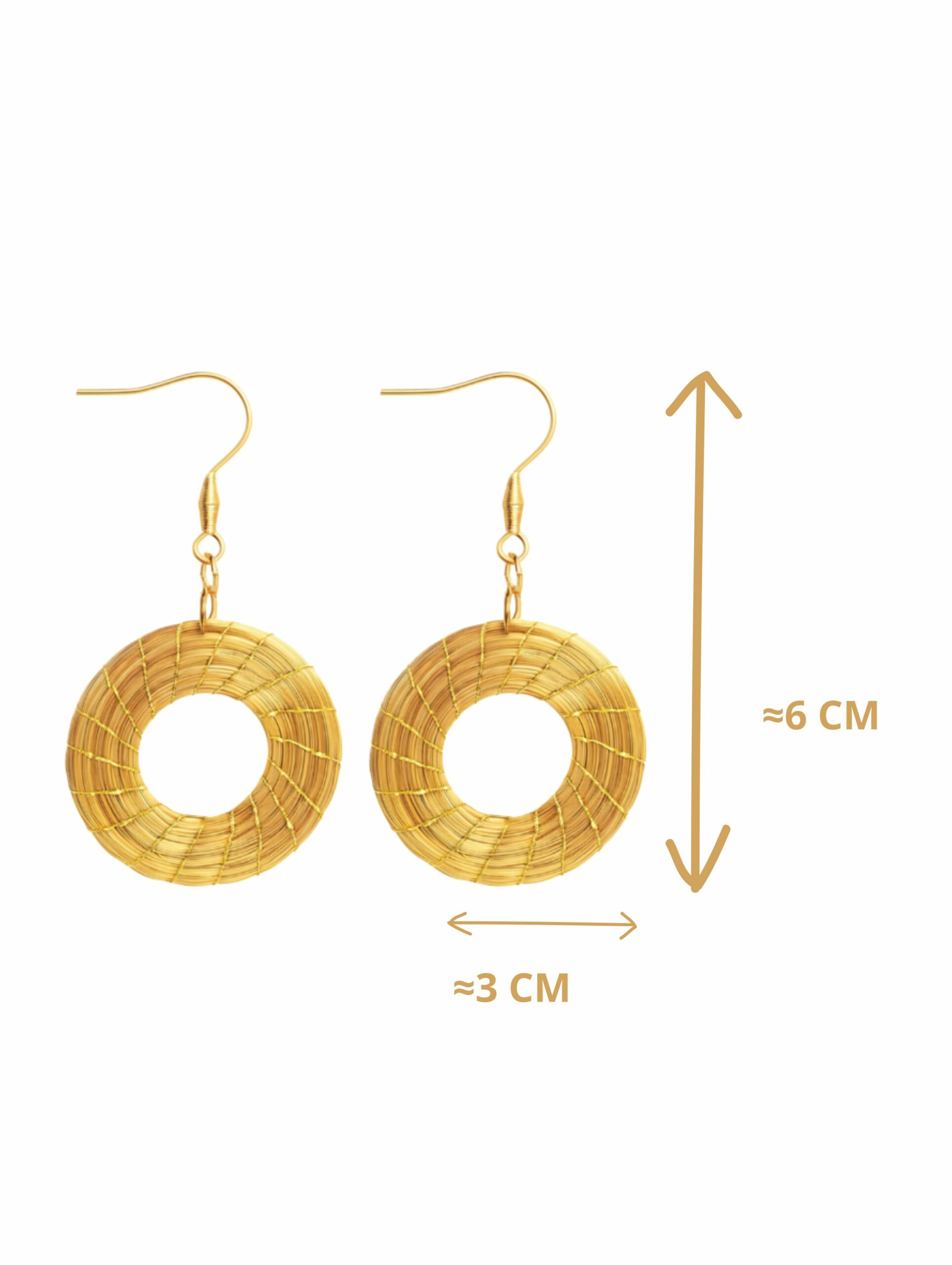 Oro vegetal Capim dourado pendientes