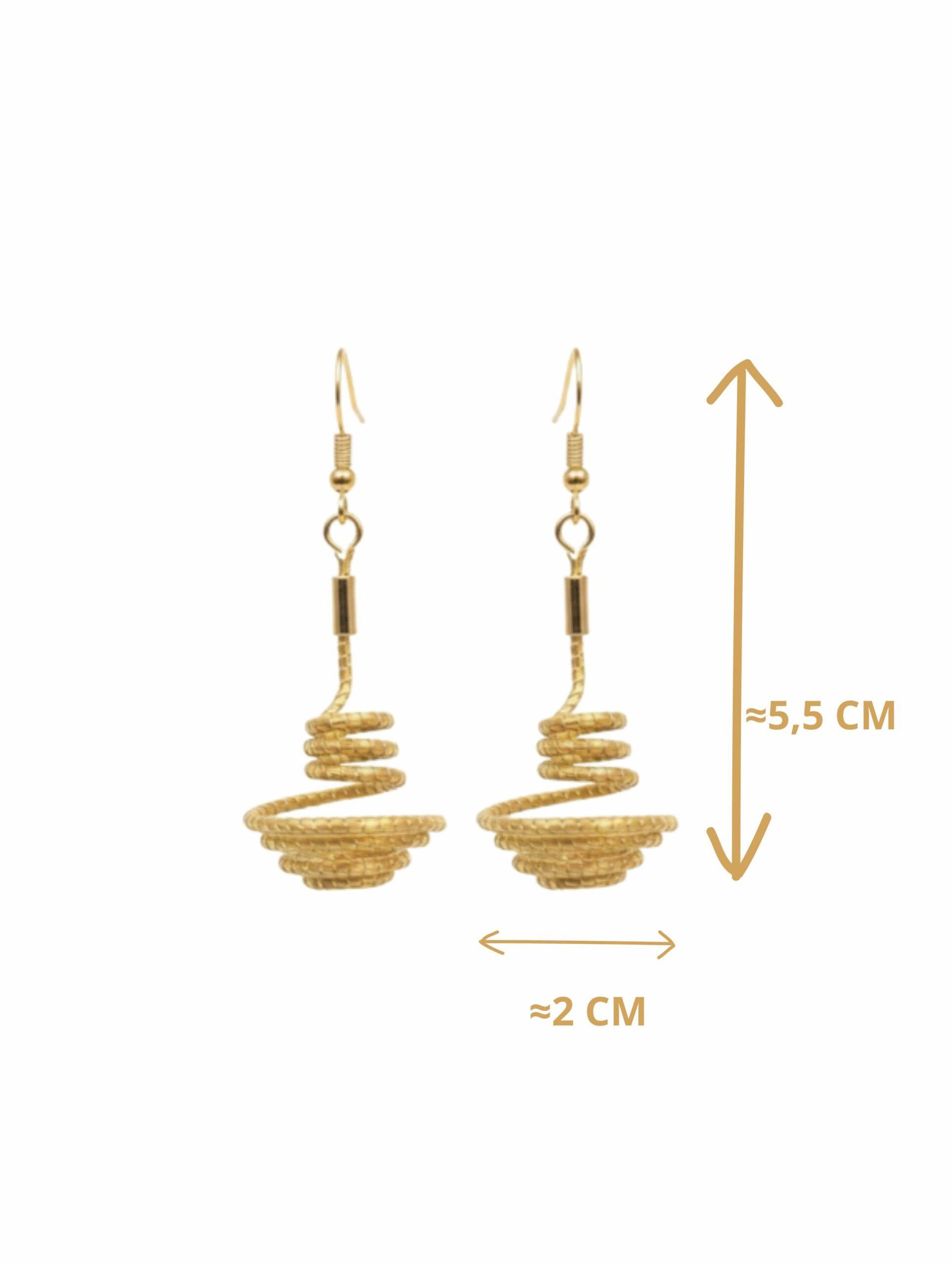 Oro vegetal Capim dourado pendientes
