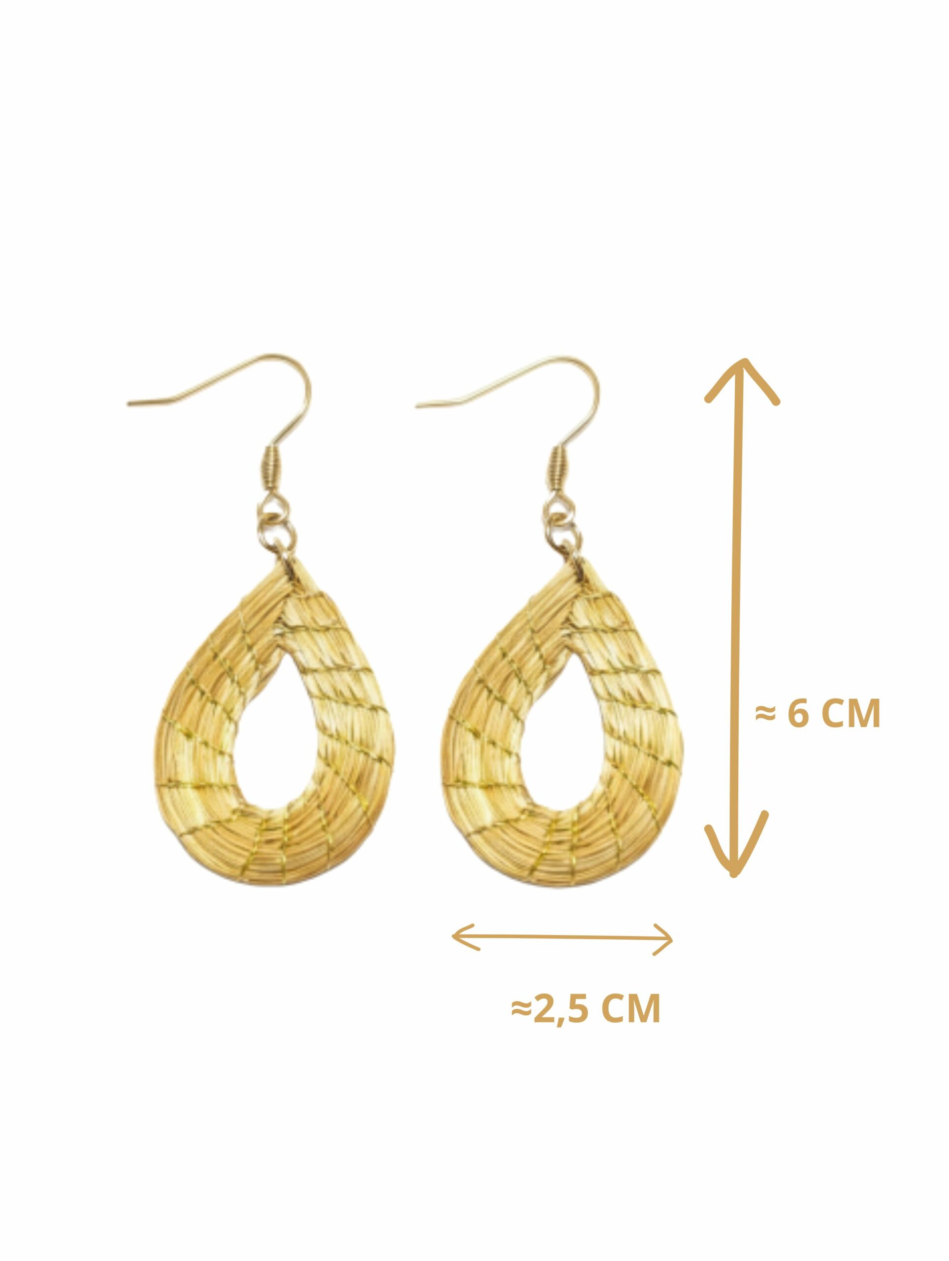 Oro vegetal Capim dourado pendientes