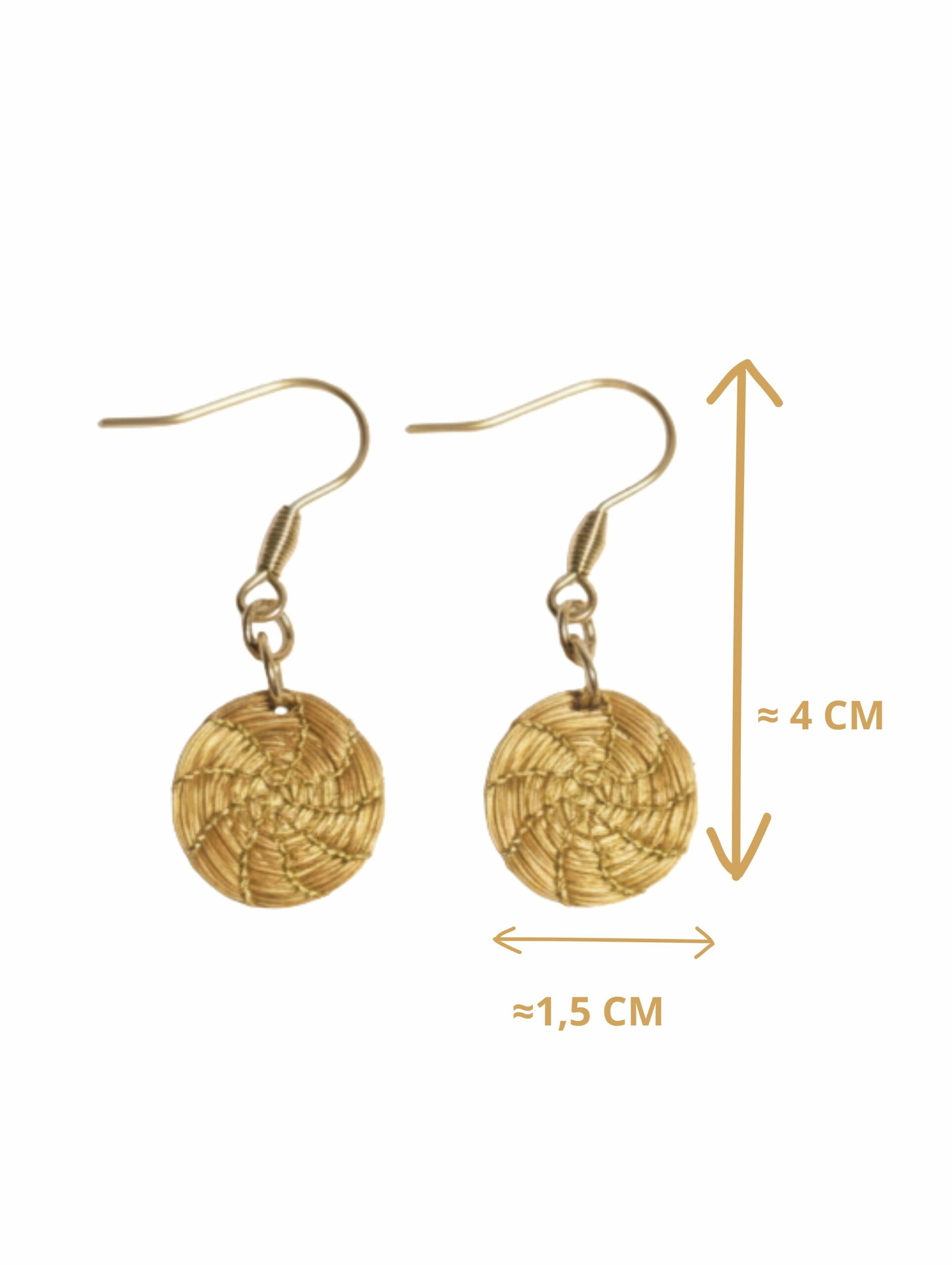 Oro vegetal Capim dourado pendientes