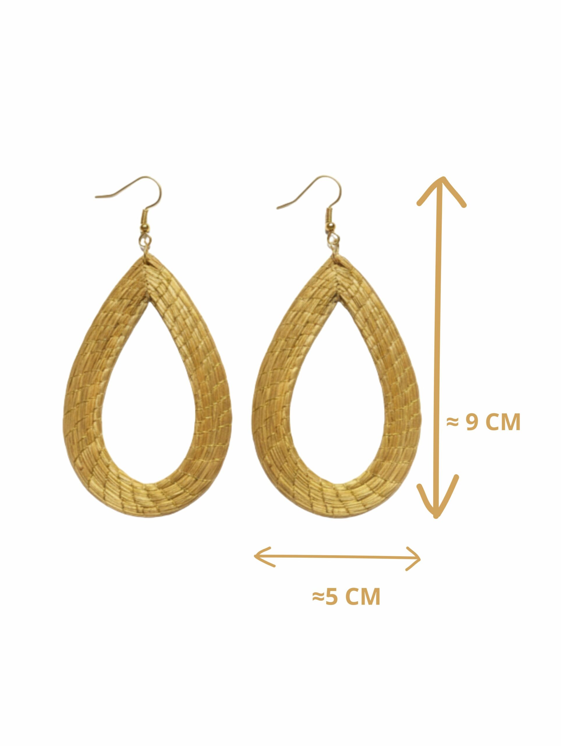 Oro vegetal Capim dourado pendientes