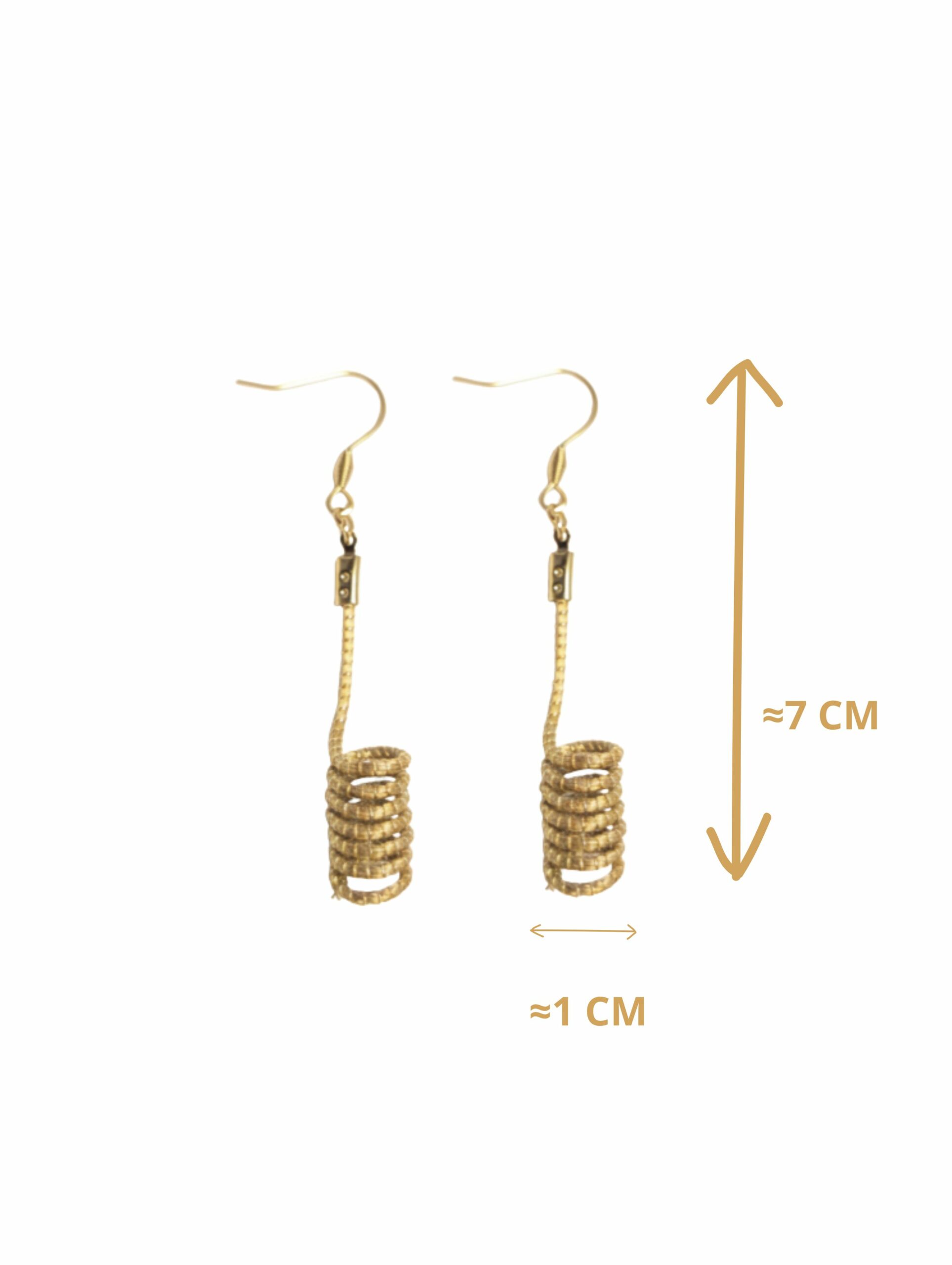 Oro vegetal Capim dourado pendientes