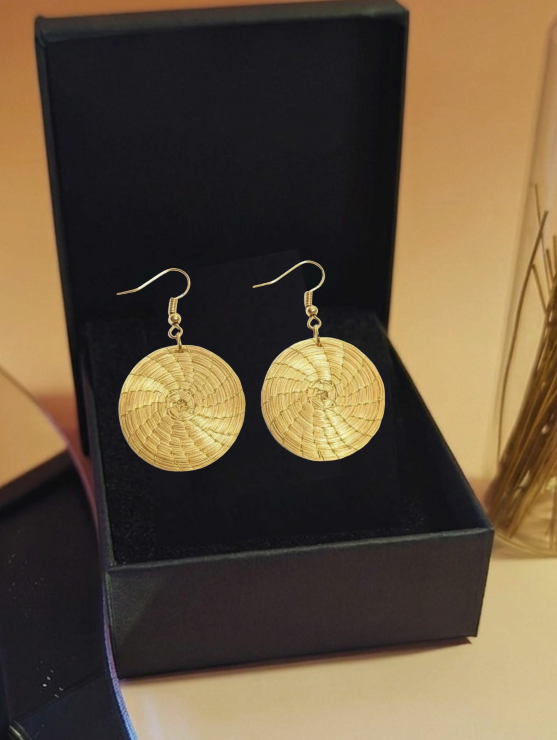 Oro vegetal Capim dourado pendientes