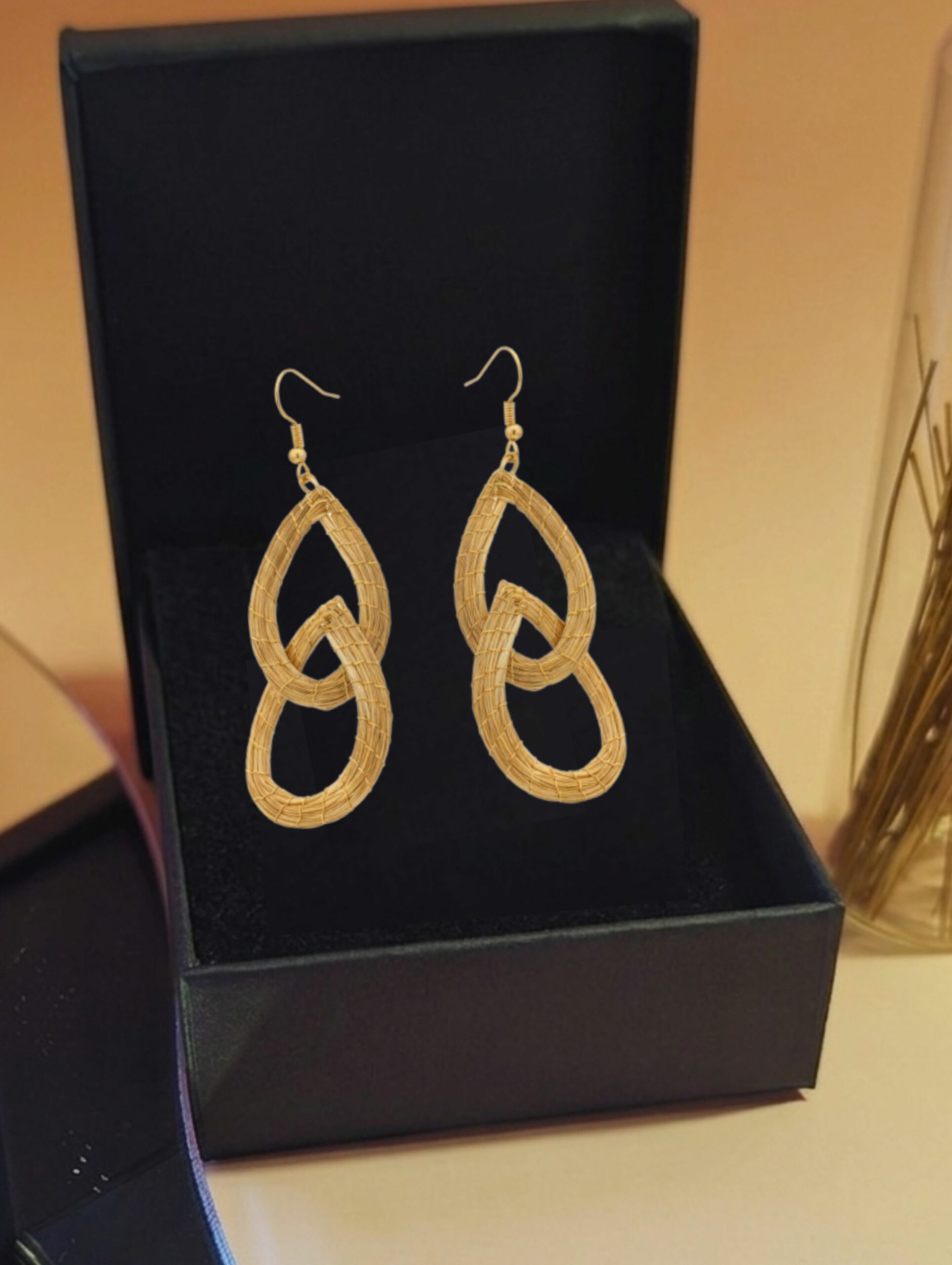 Oro vegetal Capim dourado pendientes
