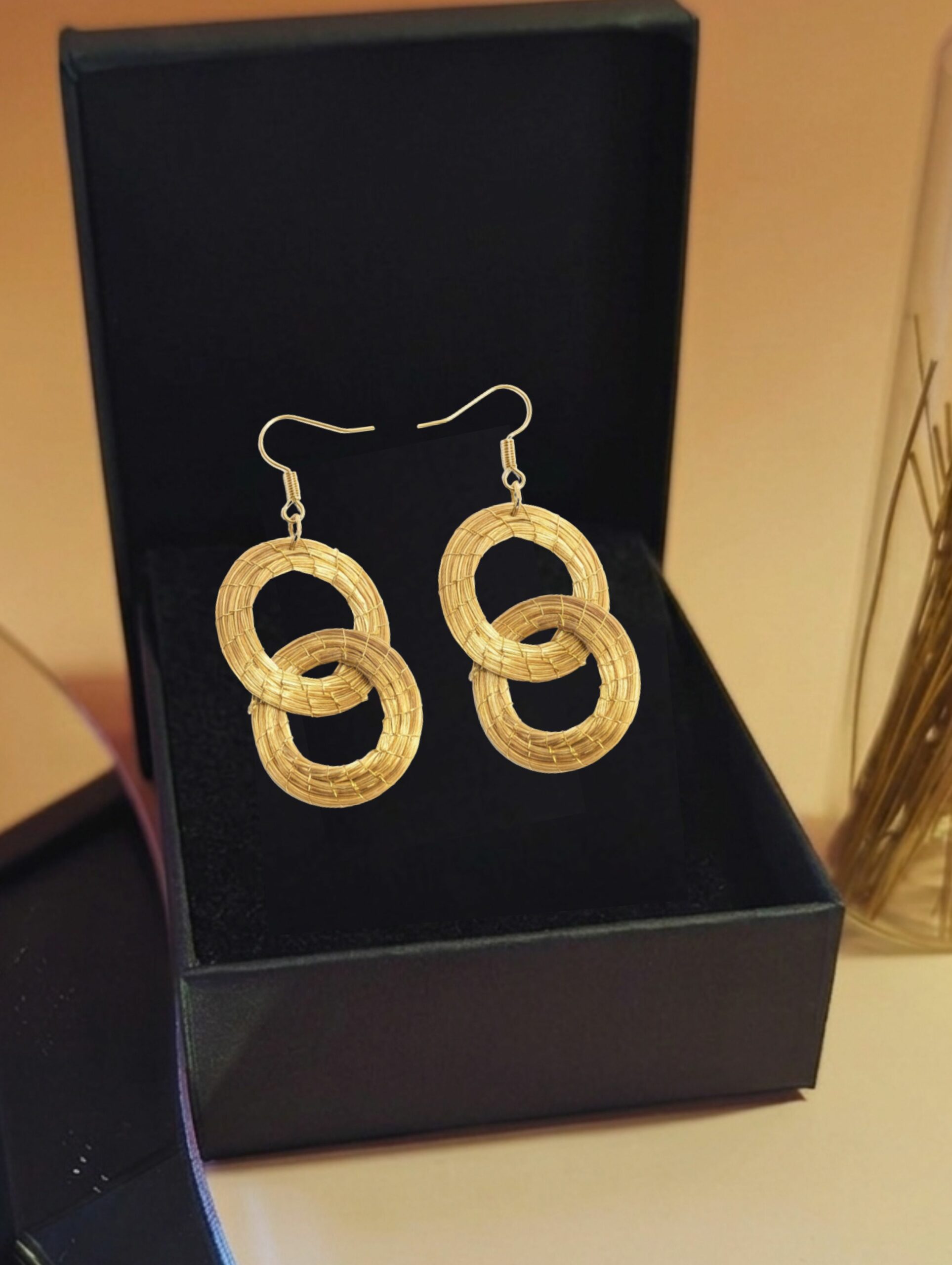 Oro vegetal Capim dourado pendientes