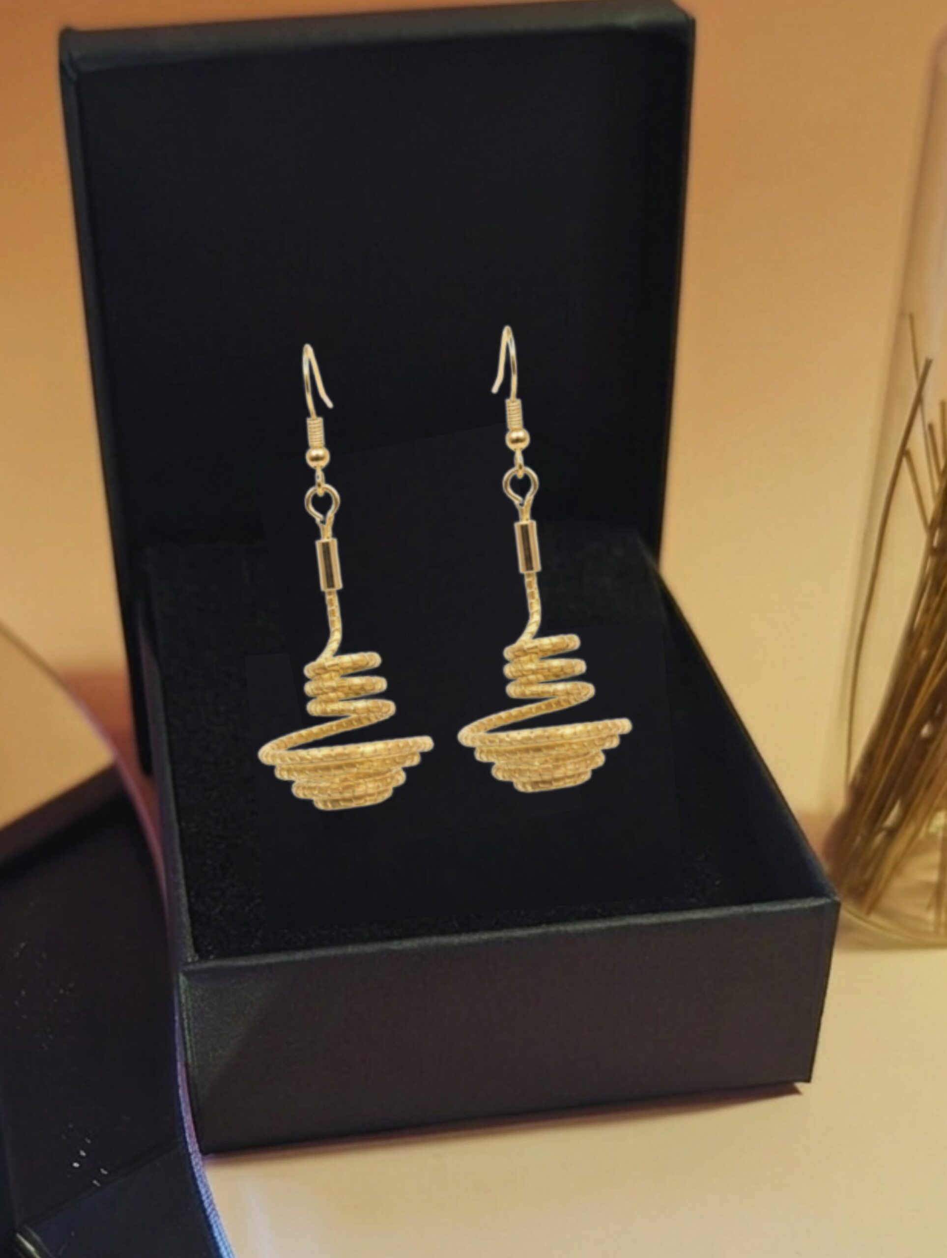 Oro vegetal Capim dourado pendientes