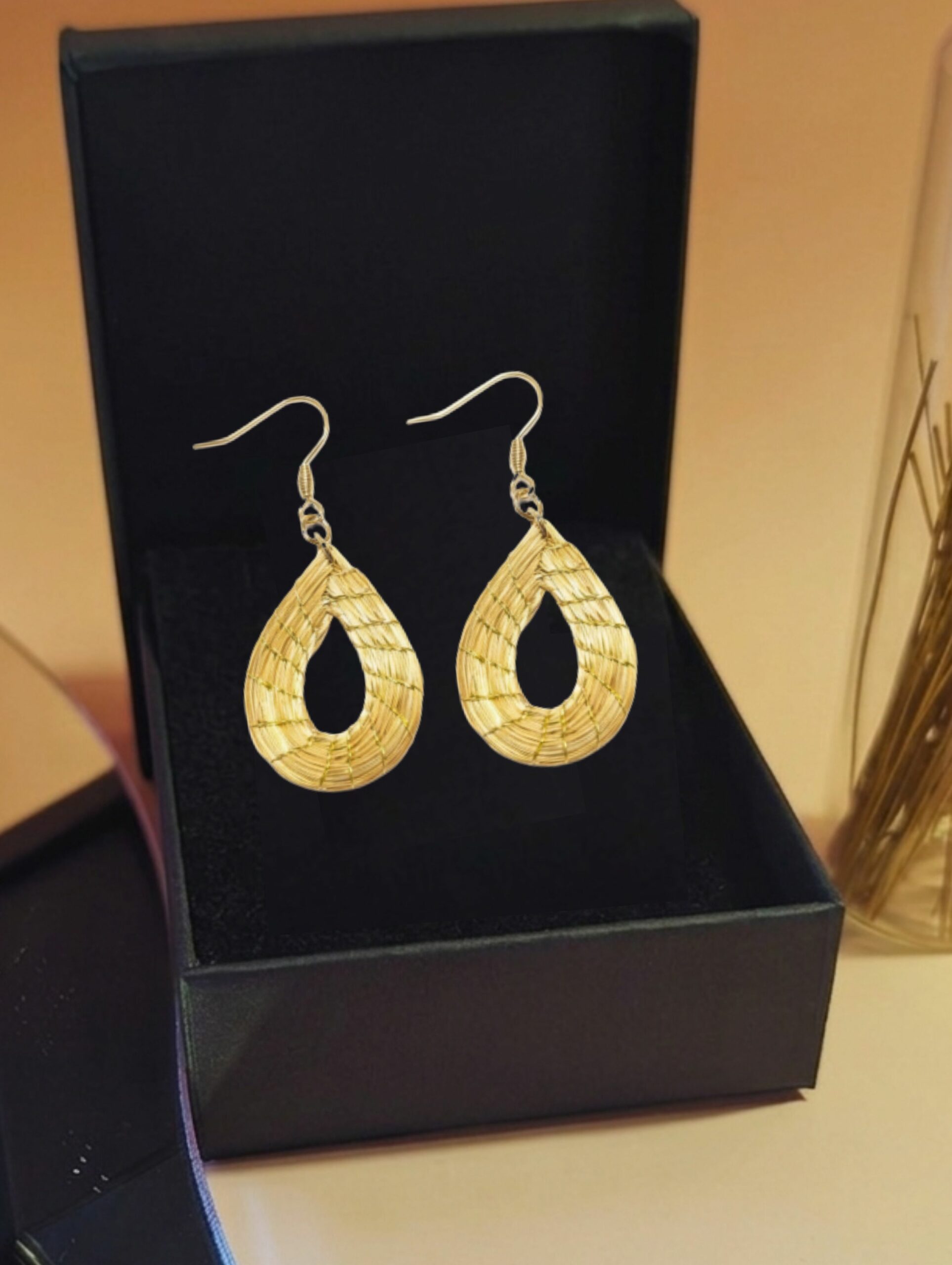 Oro vegetal Capim dourado pendientes