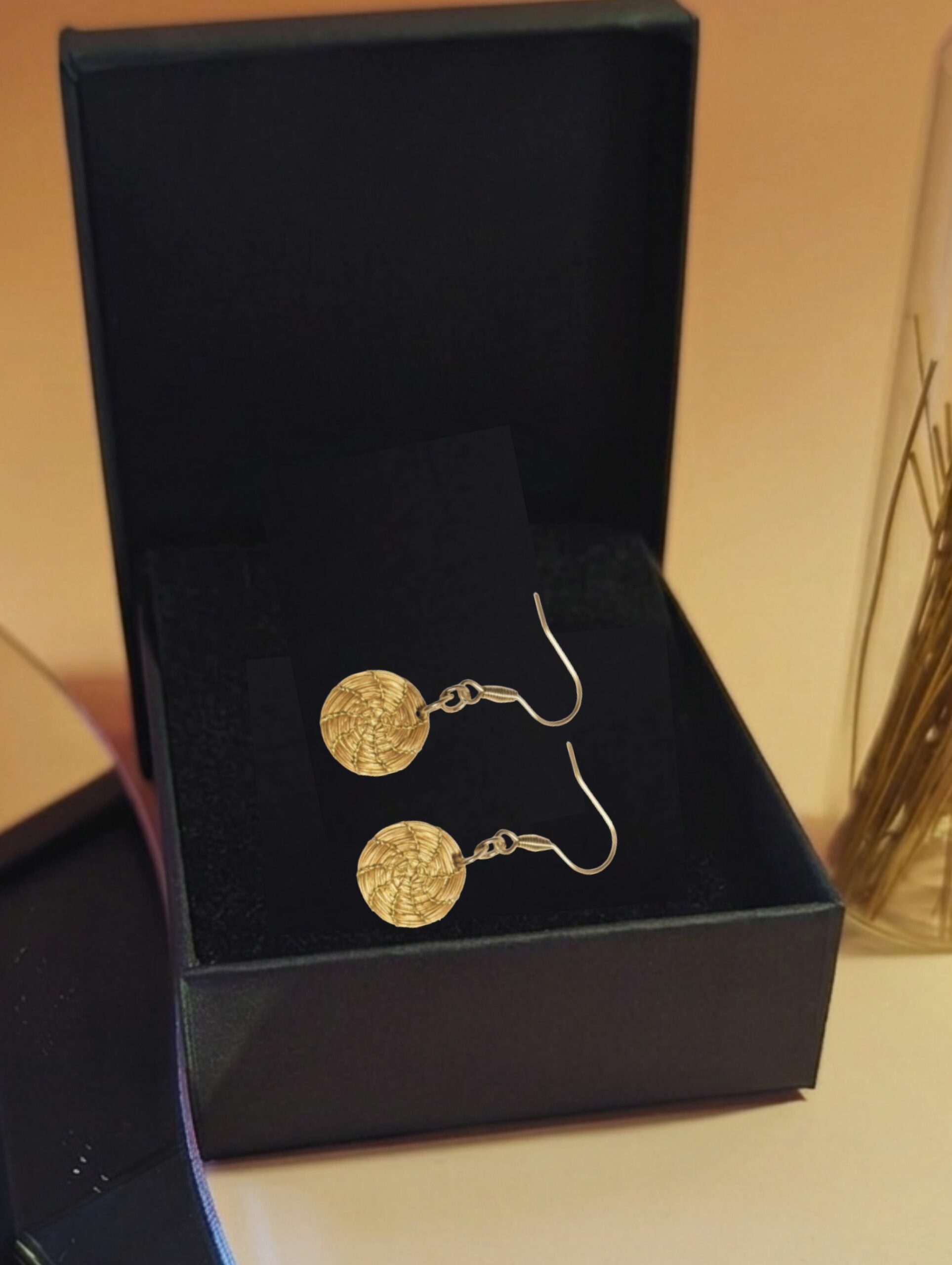 Oro vegetal Capim dourado pendientes