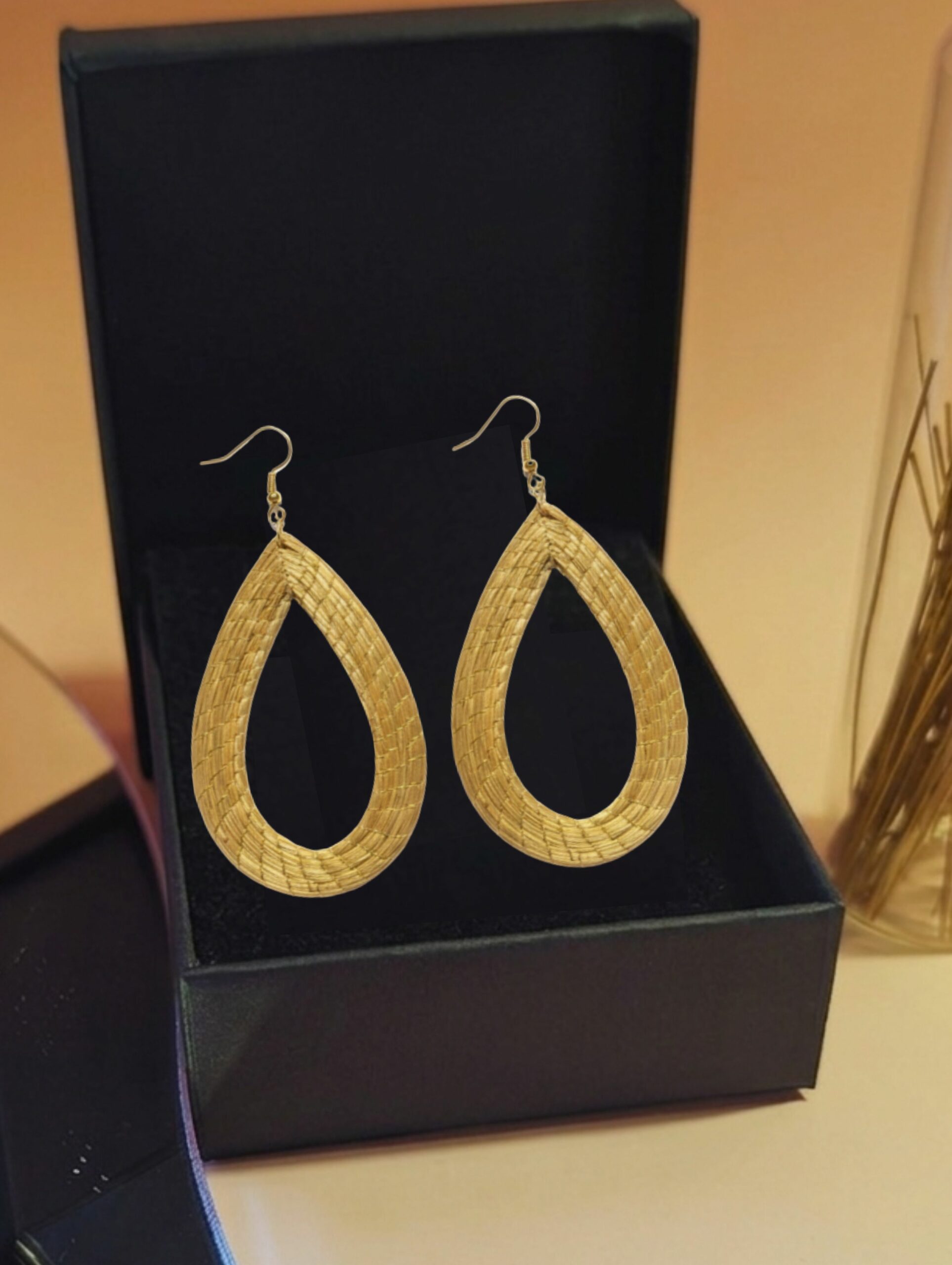Oro vegetal Capim dourado pendientes