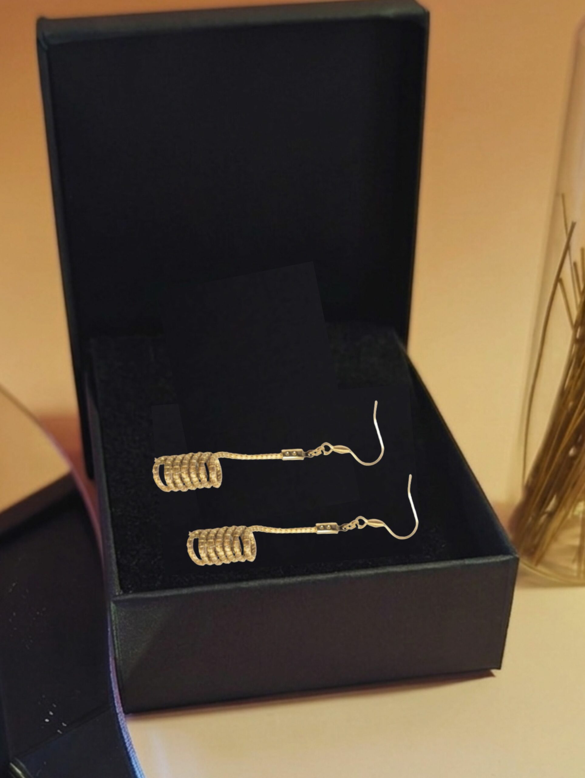 Oro vegetal Capim dourado pendientes