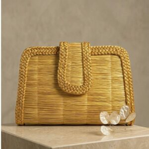 joyas artesanales y sostenibles - BOLSO Oro vegetal capim dourado