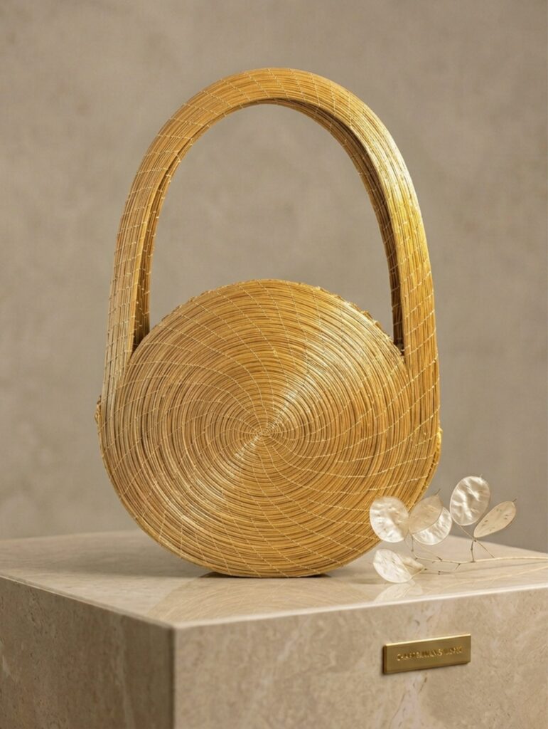 joyas artesanales y sostenibles - BOLSO Oro vegetal capim dourado