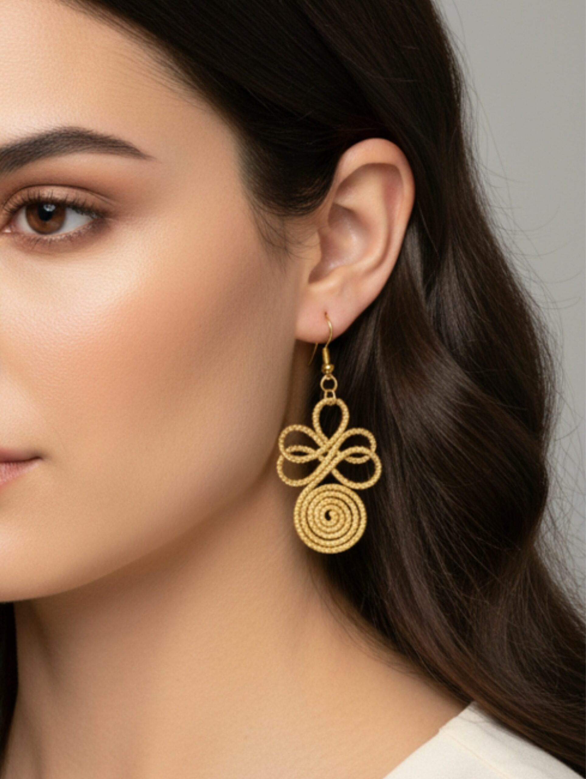 Oro vegetal Capim dourado pendientes