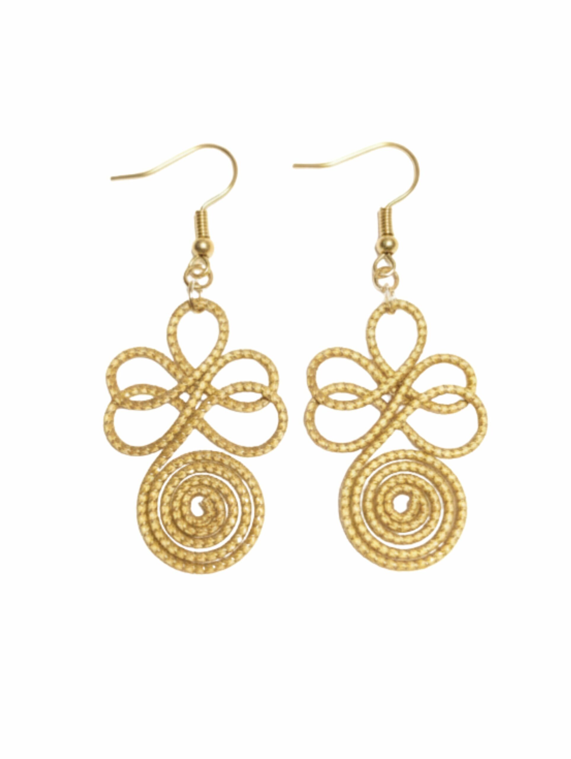Oro vegetal Capim dourado pendientes