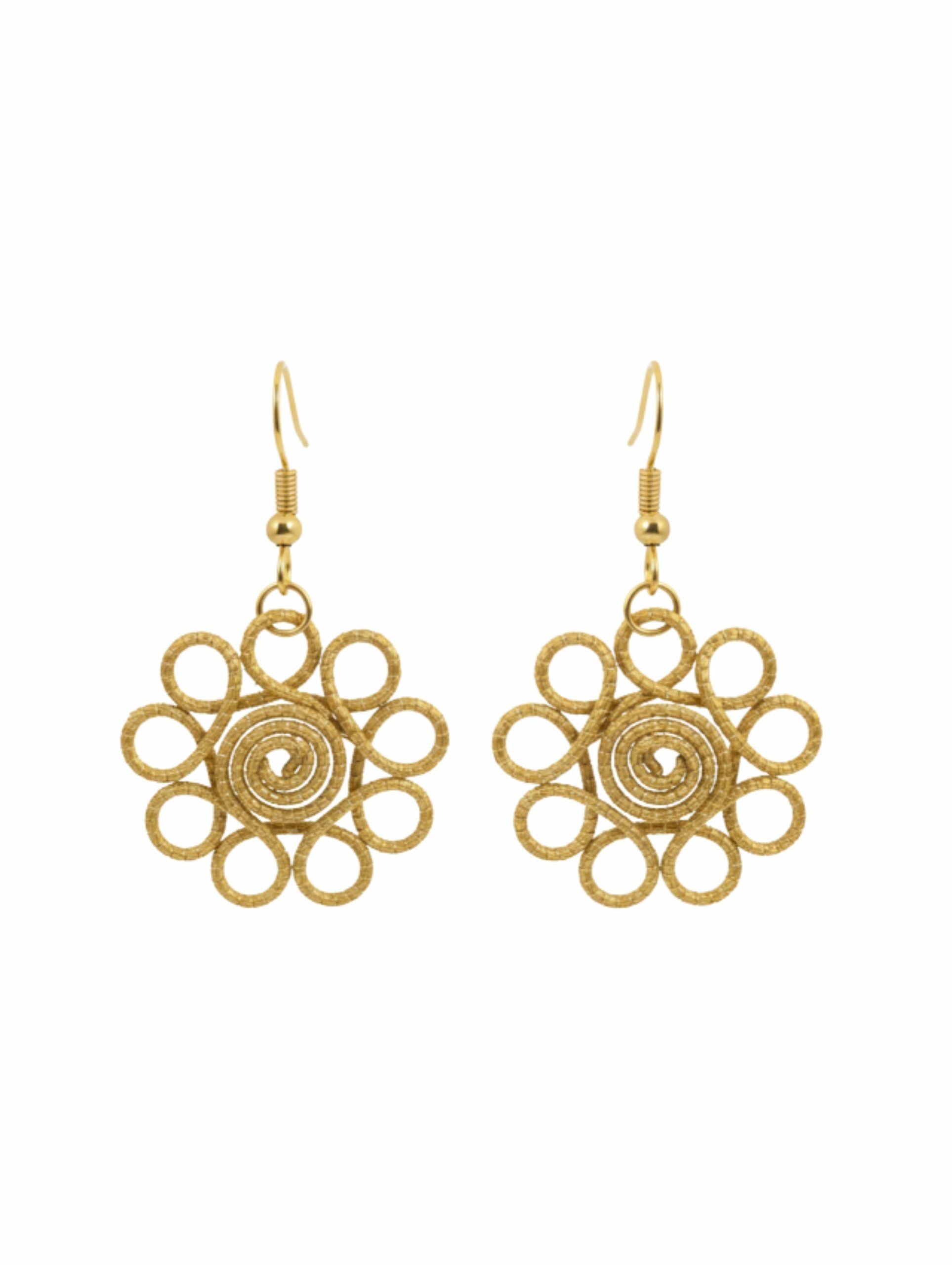 Oro vegetal Capim dourado pendientes