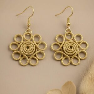 Oro vegetal Capim dourado pendientes