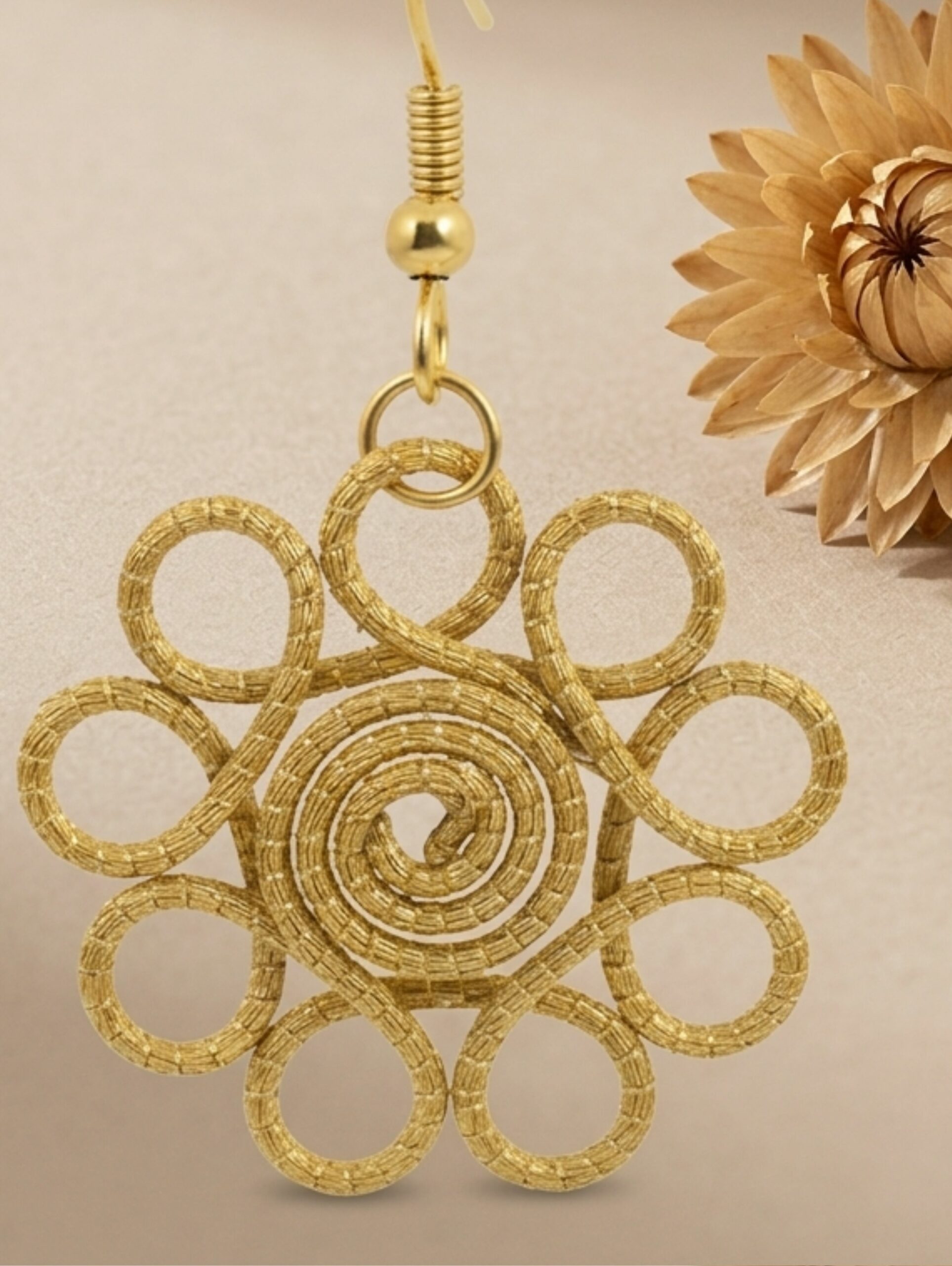 Oro vegetal Capim dourado pendientes