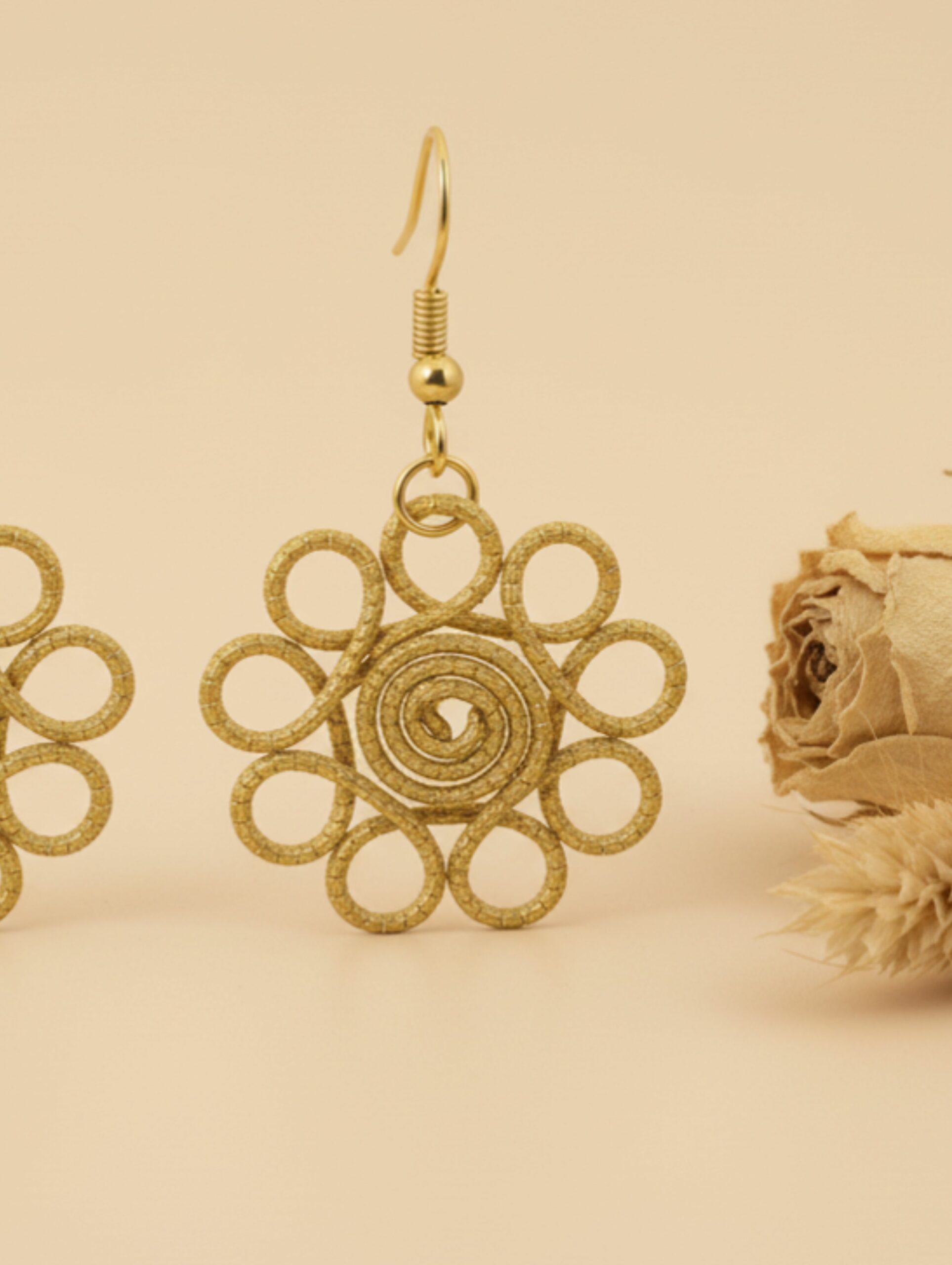 Oro vegetal Capim dourado pendientes