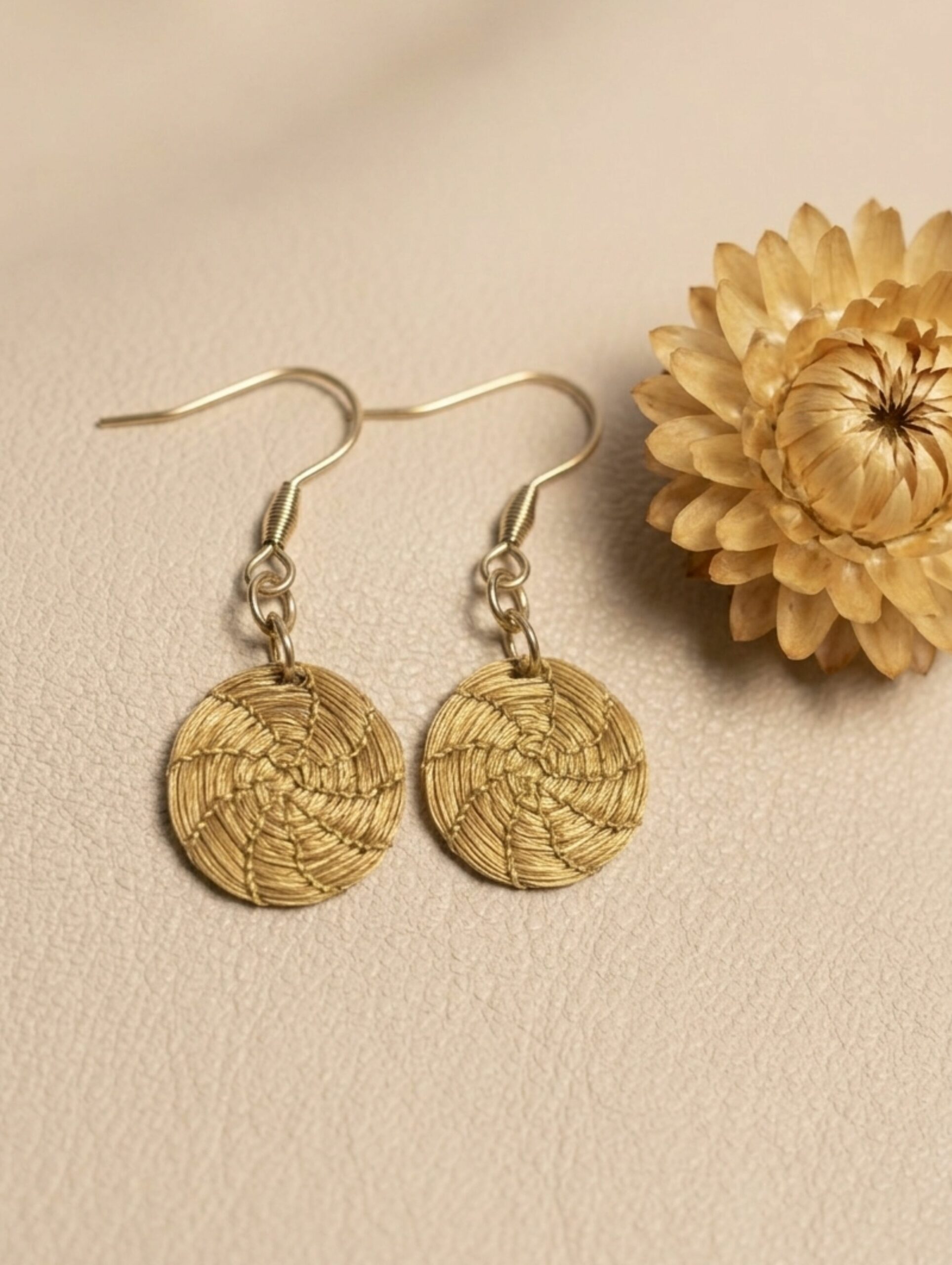 Oro vegetal Capim dourado pendientes