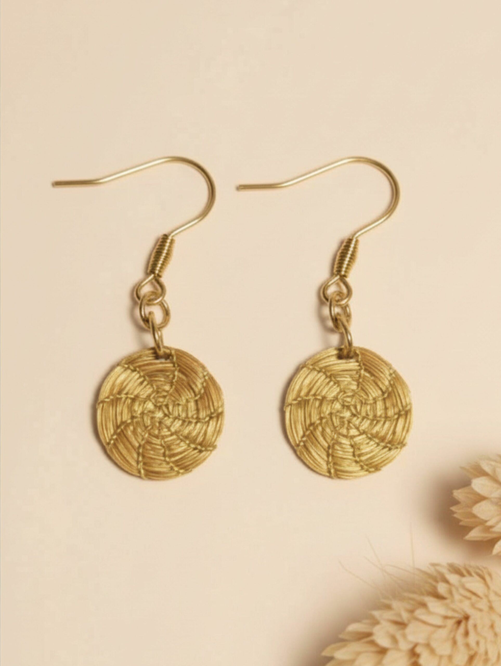 Oro vegetal Capim dourado pendientes