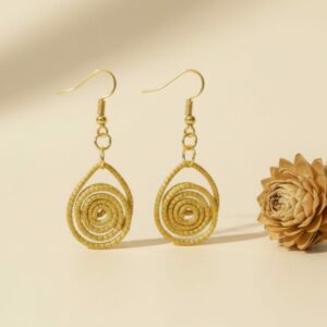 Oro vegetal Capim dourado pendientes