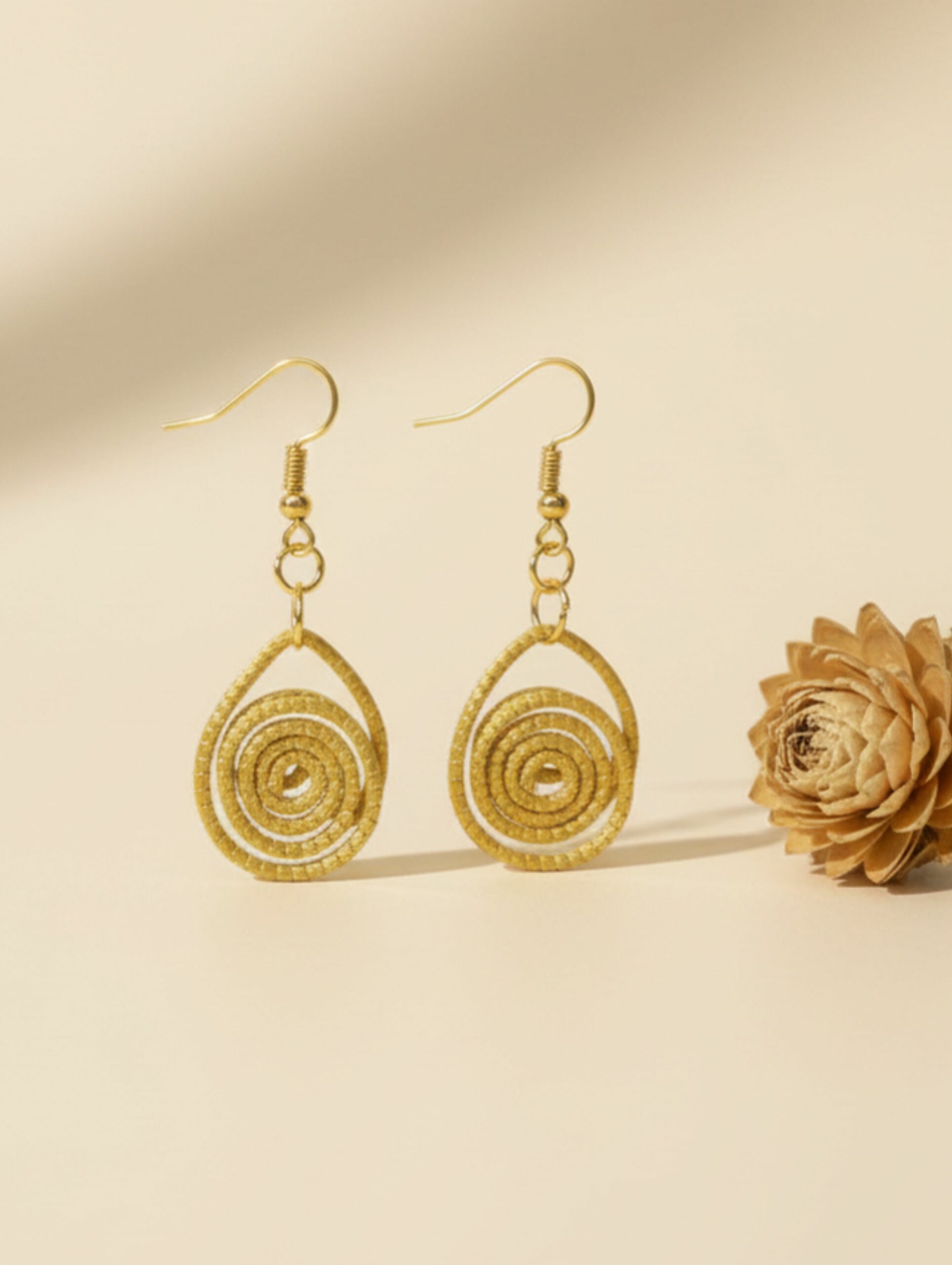 Oro vegetal Capim dourado pendientes