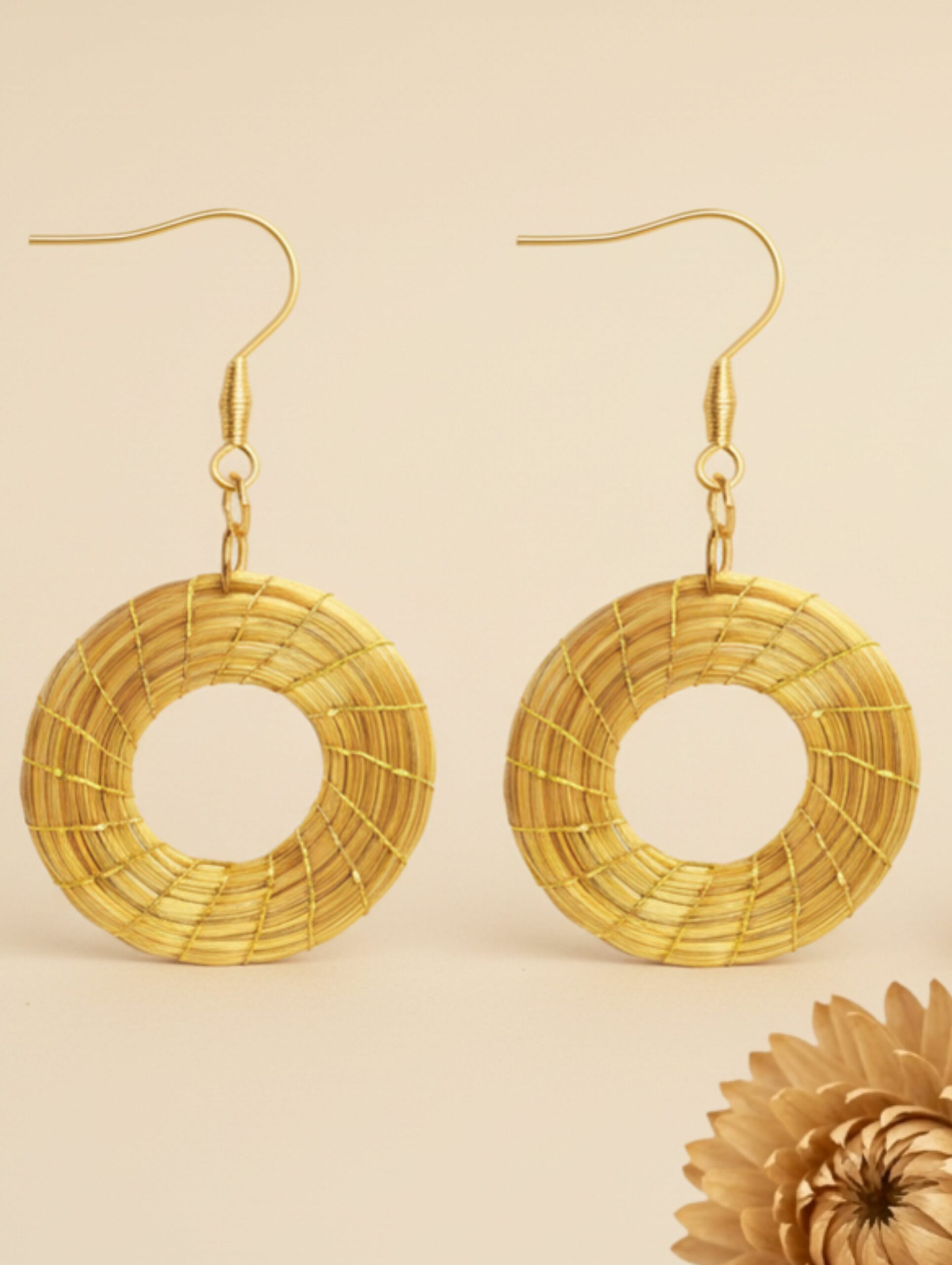 Oro vegetal Capim dourado pendientes