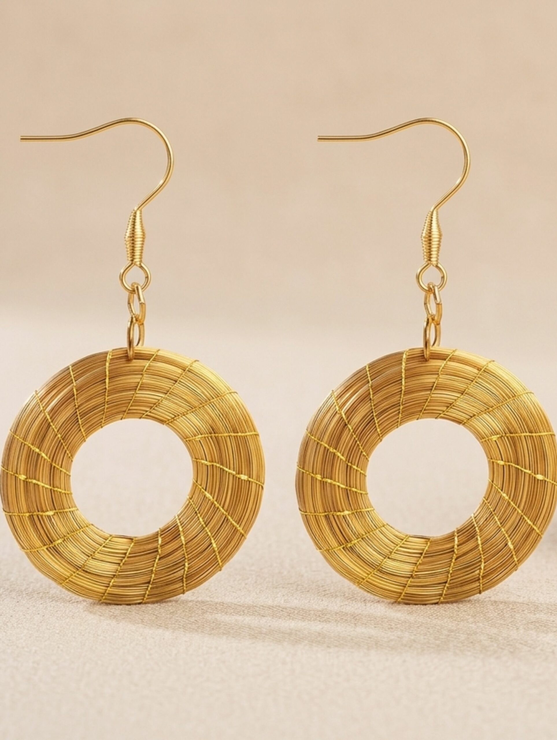 Oro vegetal Capim dourado pendientes