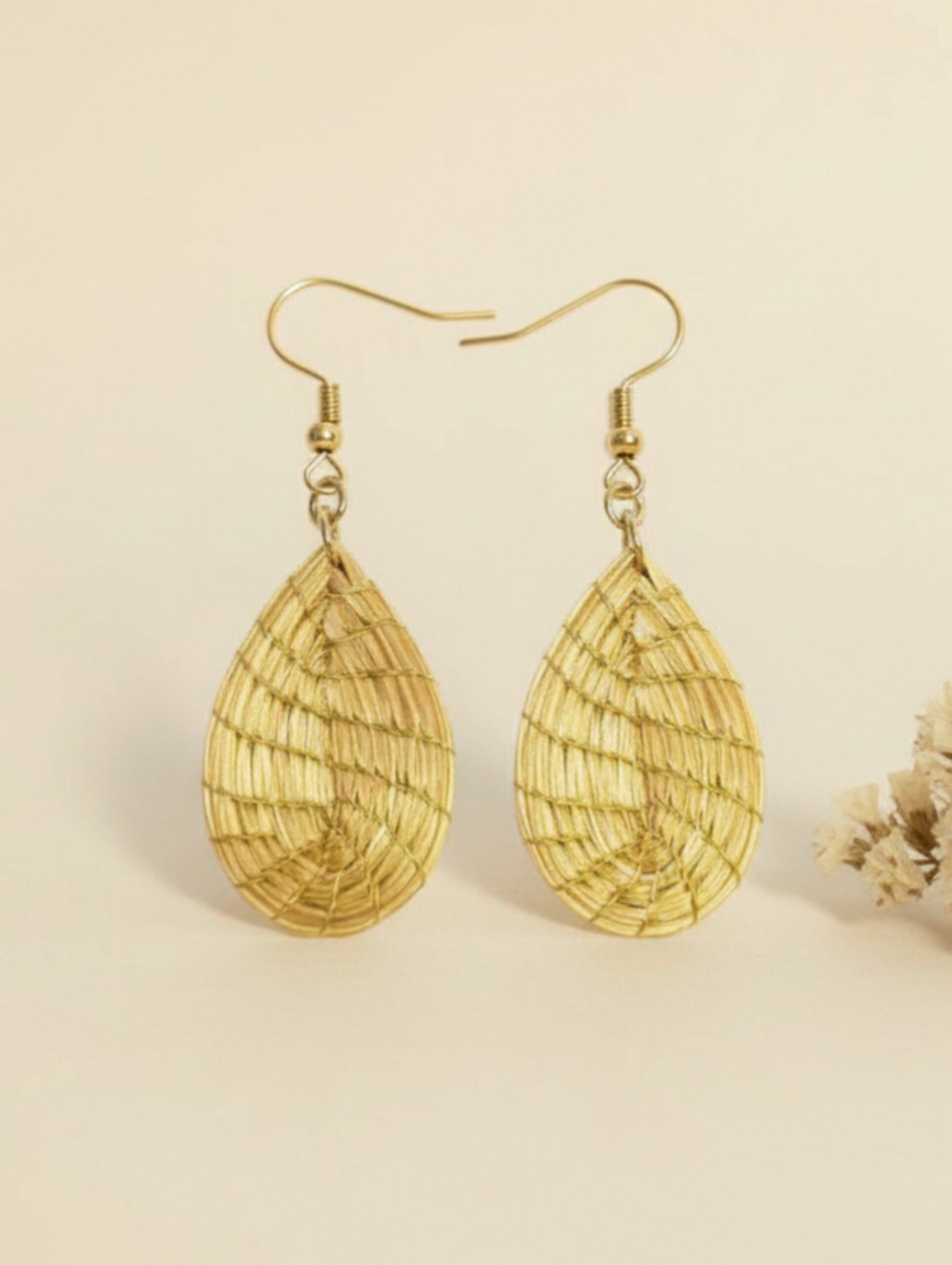 Oro vegetal Capim dourado pendientes