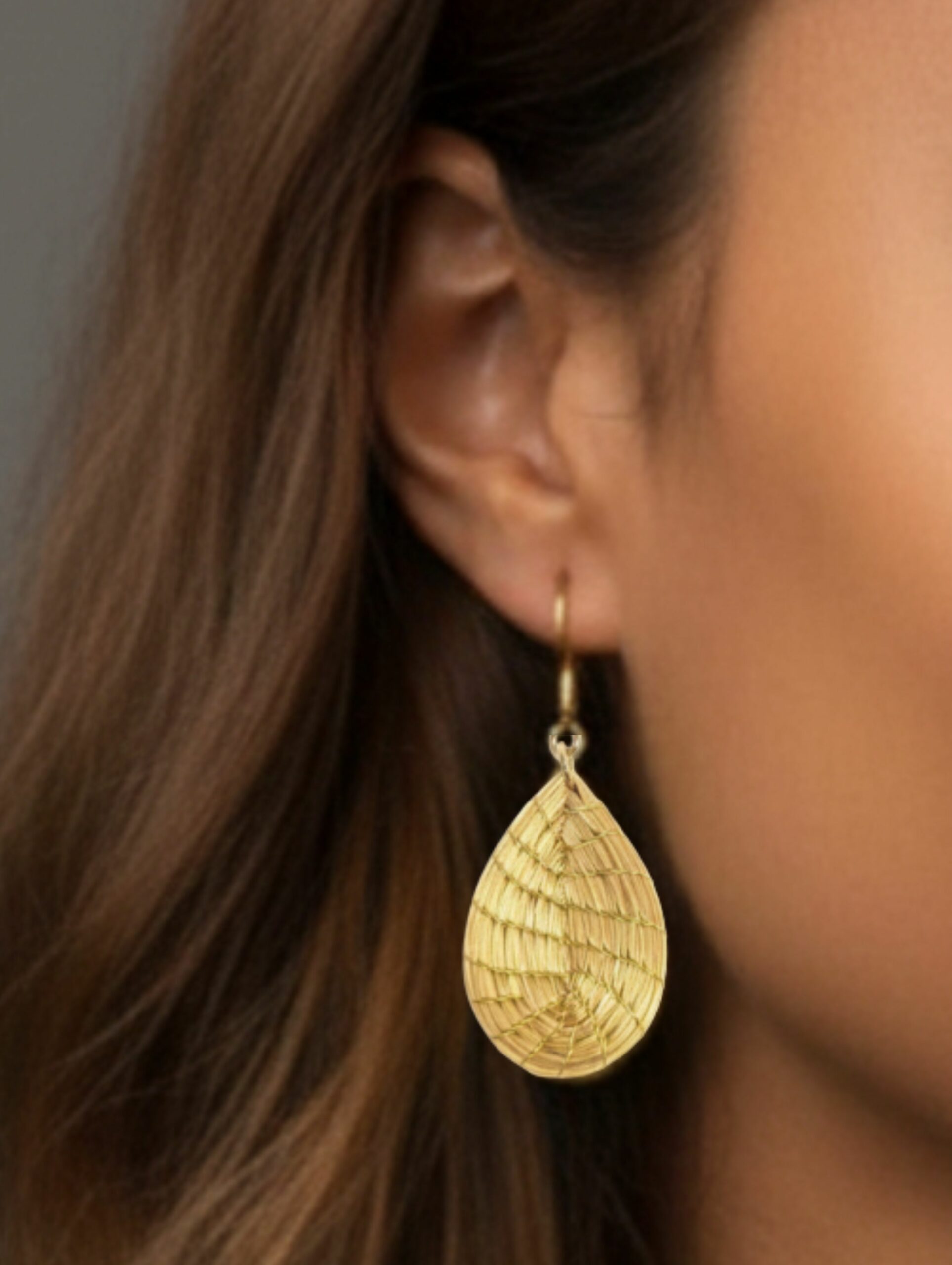 Oro vegetal Capim dourado pendientes
