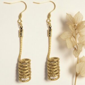 Oro vegetal Capim dourado pendientes