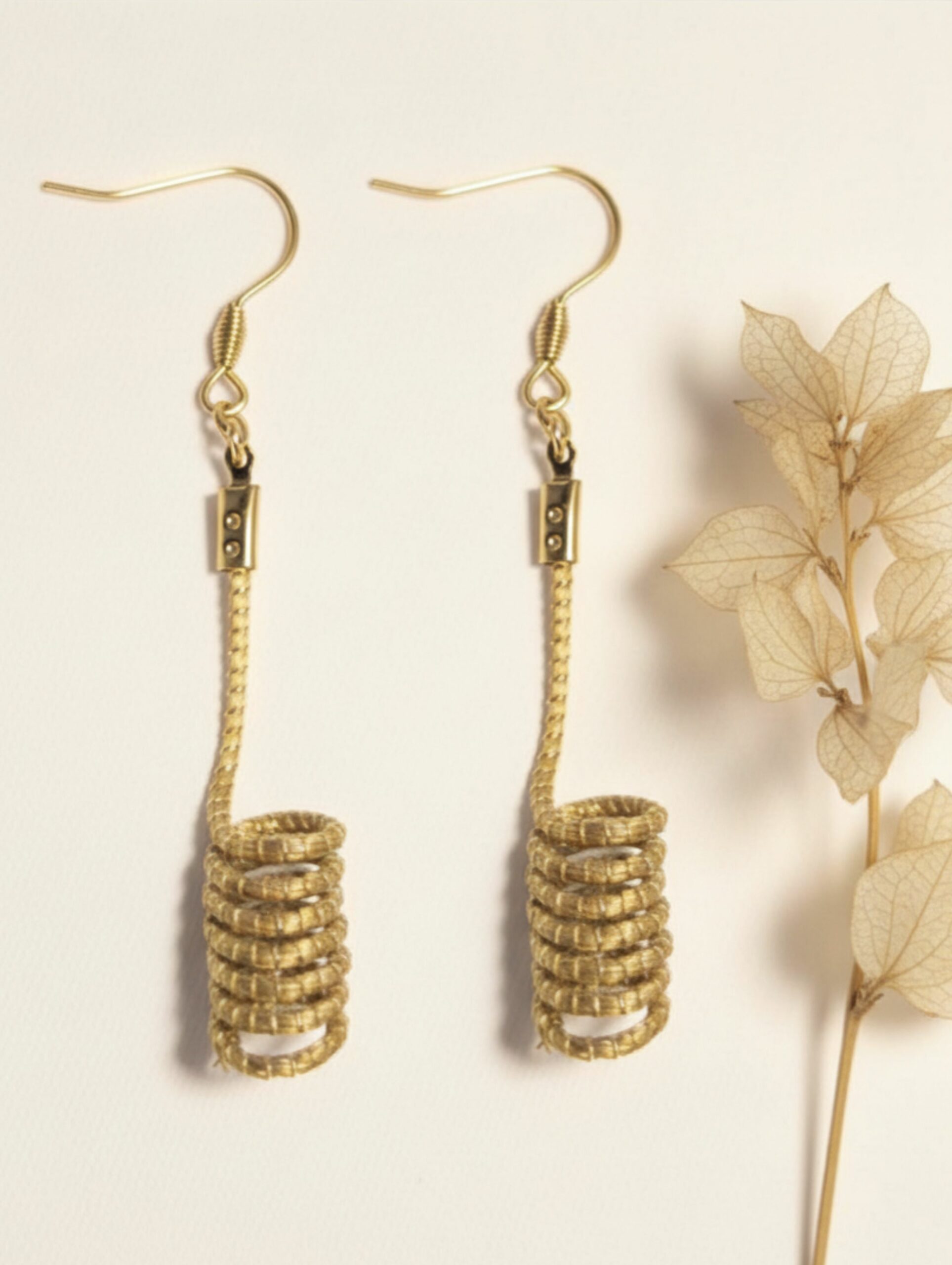 Oro vegetal Capim dourado pendientes