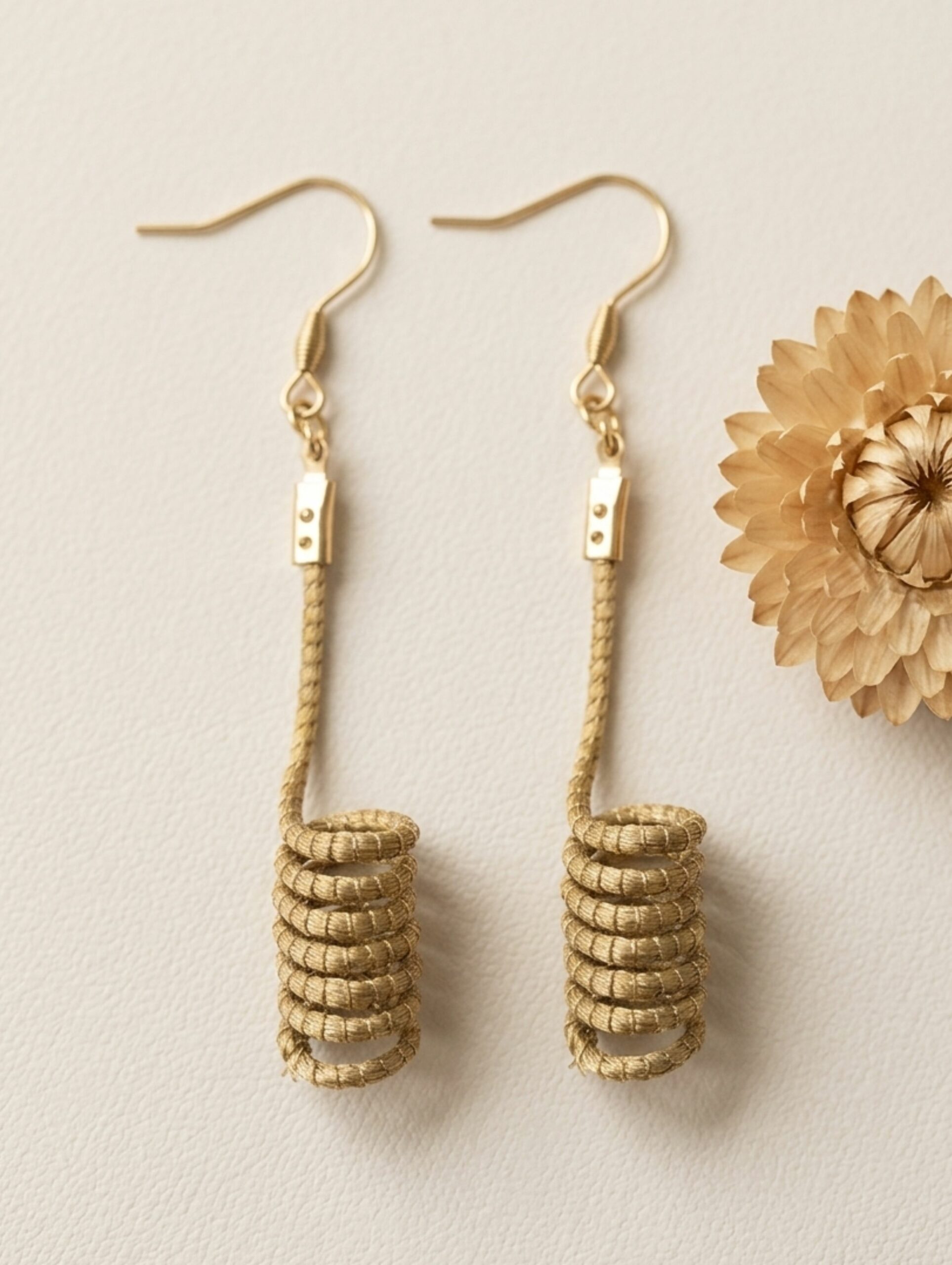 Oro vegetal Capim dourado pendientes