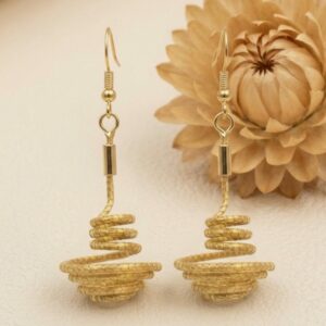 Oro vegetal Capim dourado pendientes