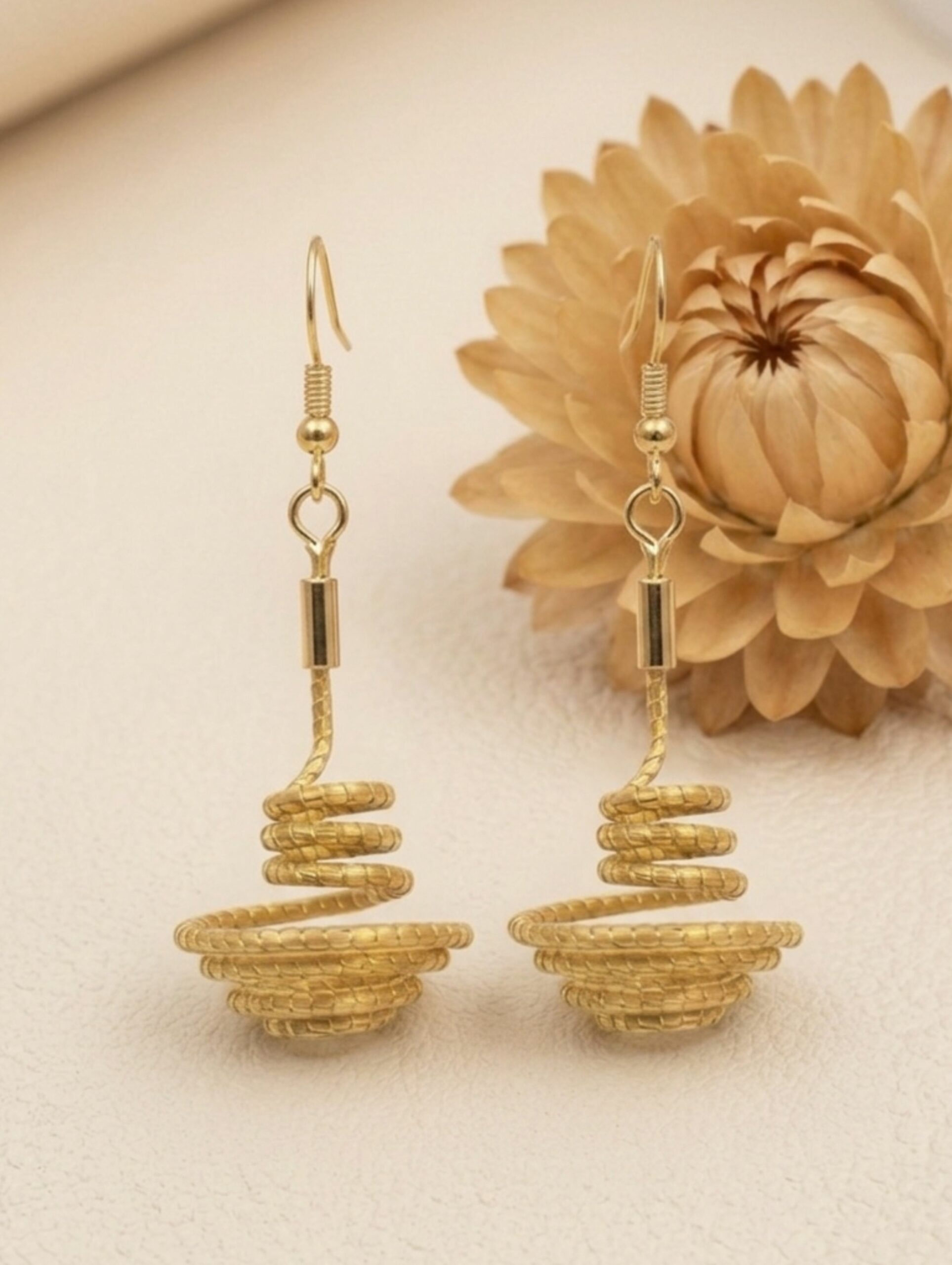 Oro vegetal Capim dourado pendientes