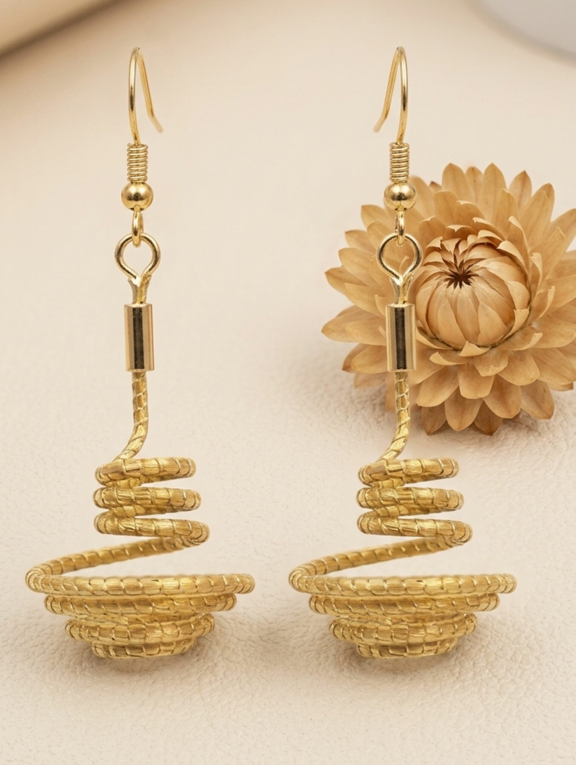 Oro vegetal Capim dourado pendientes